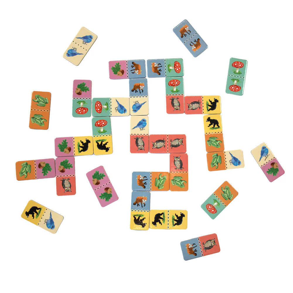 eeBoo Busy Woods Dominoes Set for Kids - Image 3