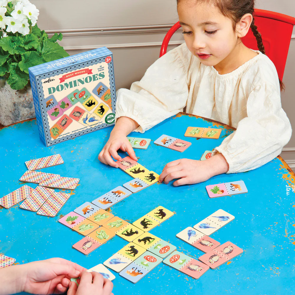 eeBoo Busy Woods Dominoes Set for Kids - Image 4
