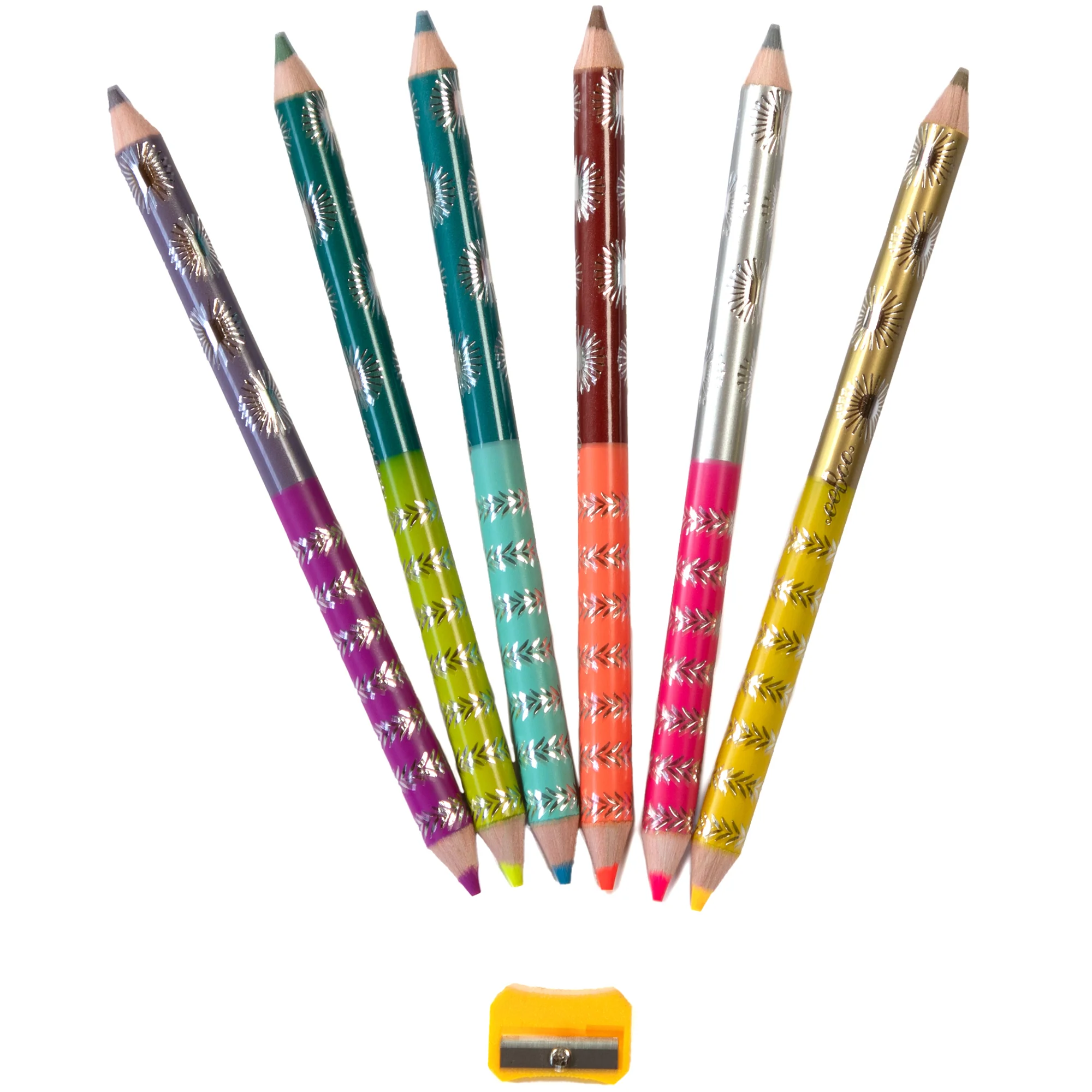eeBoo Sea Life Double-Sided Jumbo Colored Pencils - 6pc Set - Image 2