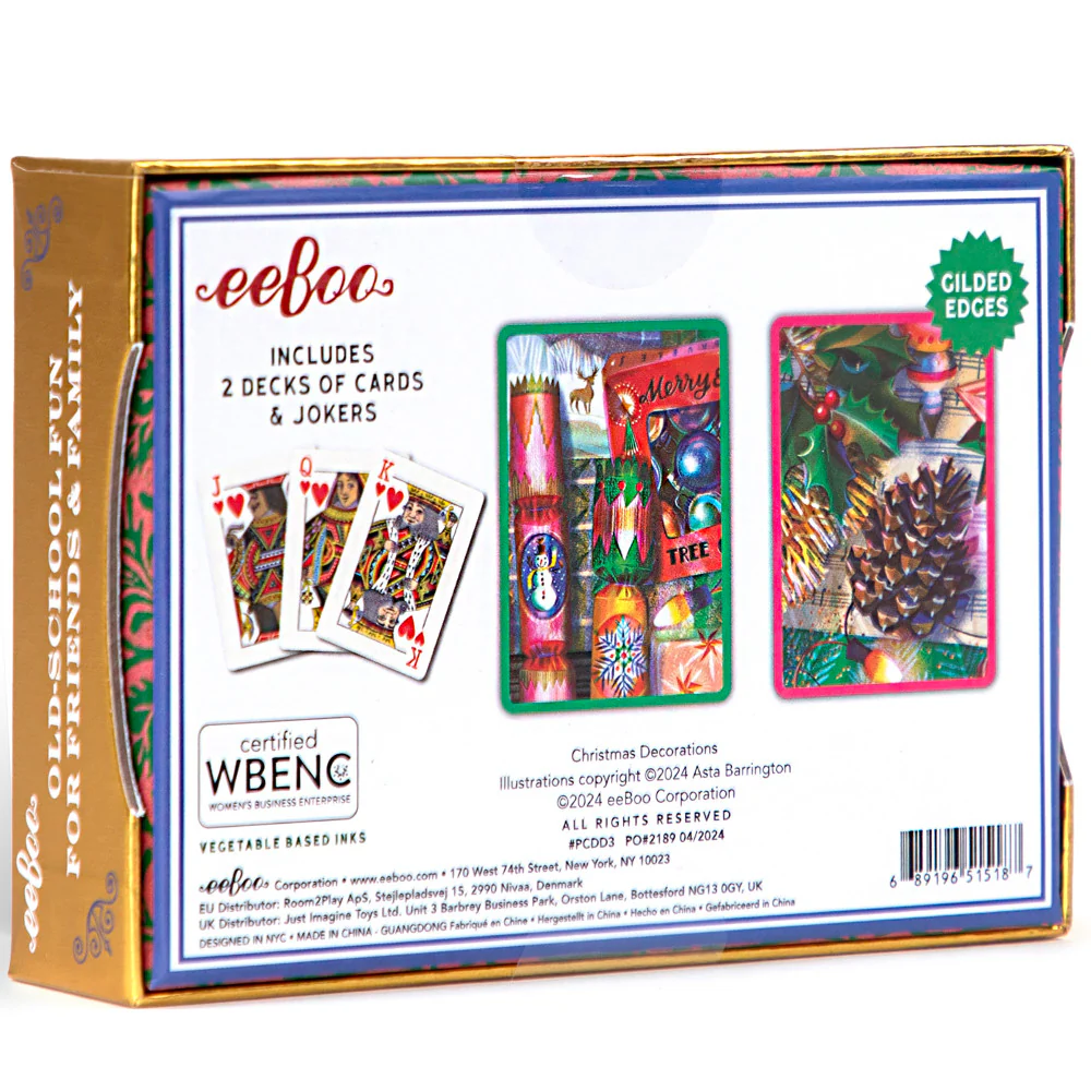eeBoo Piece & Love Christmas Decorations Deluxe Playing Cards - Image 2
