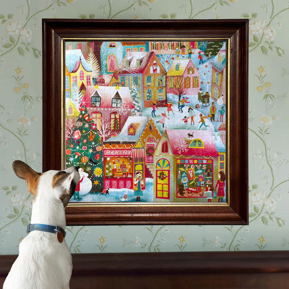 eeBoo Piece & Love Holiday Village 1000-Piece Puzzle - Image 5
