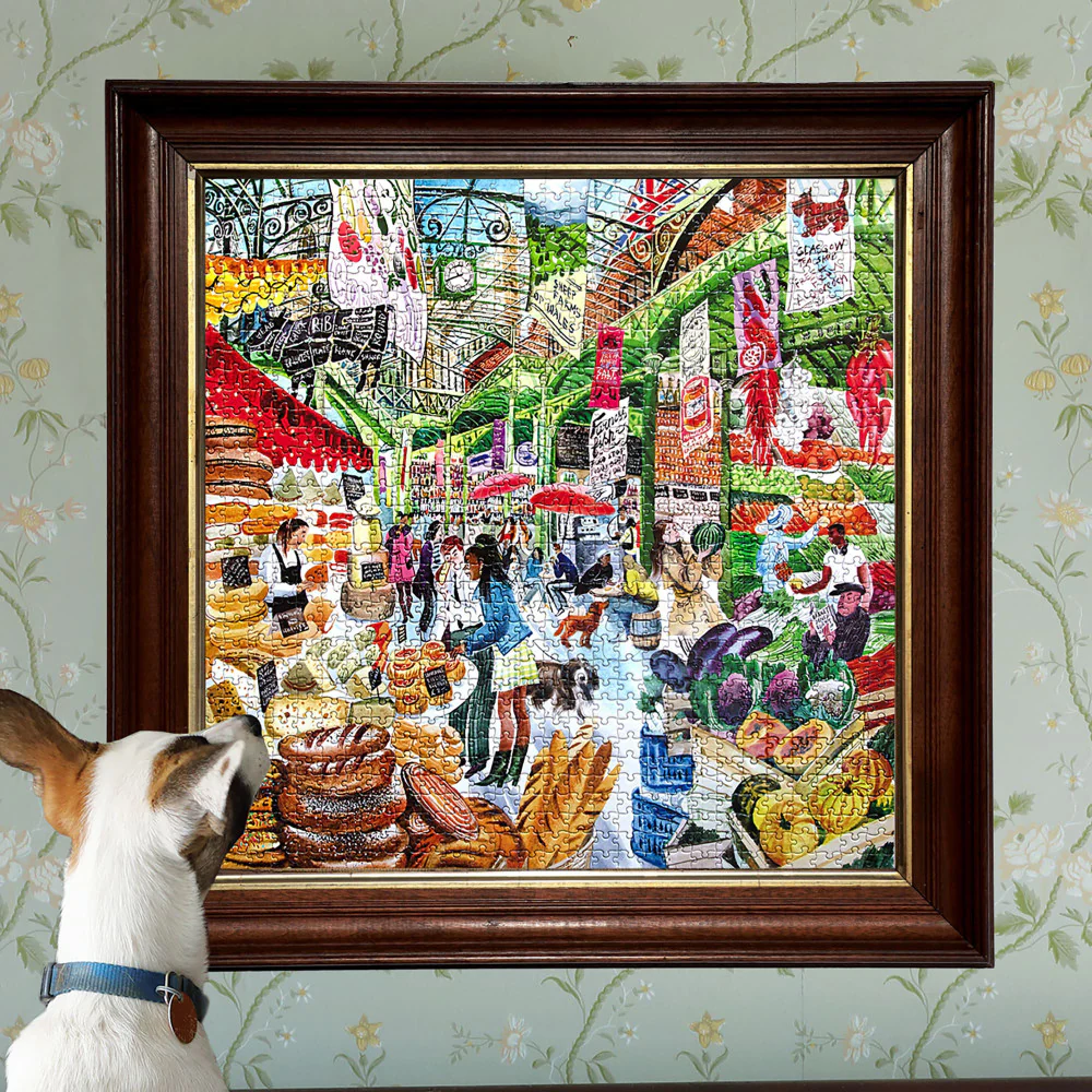 eeBoo Piece & Love: London Market 1000 pc Puzzle - Image 5