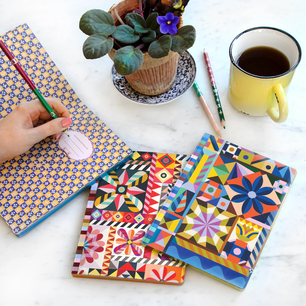 eeBoo Piece & Love Starlight Pinwheels Gilded Journal - Vibrant Adult Diary - Image 4