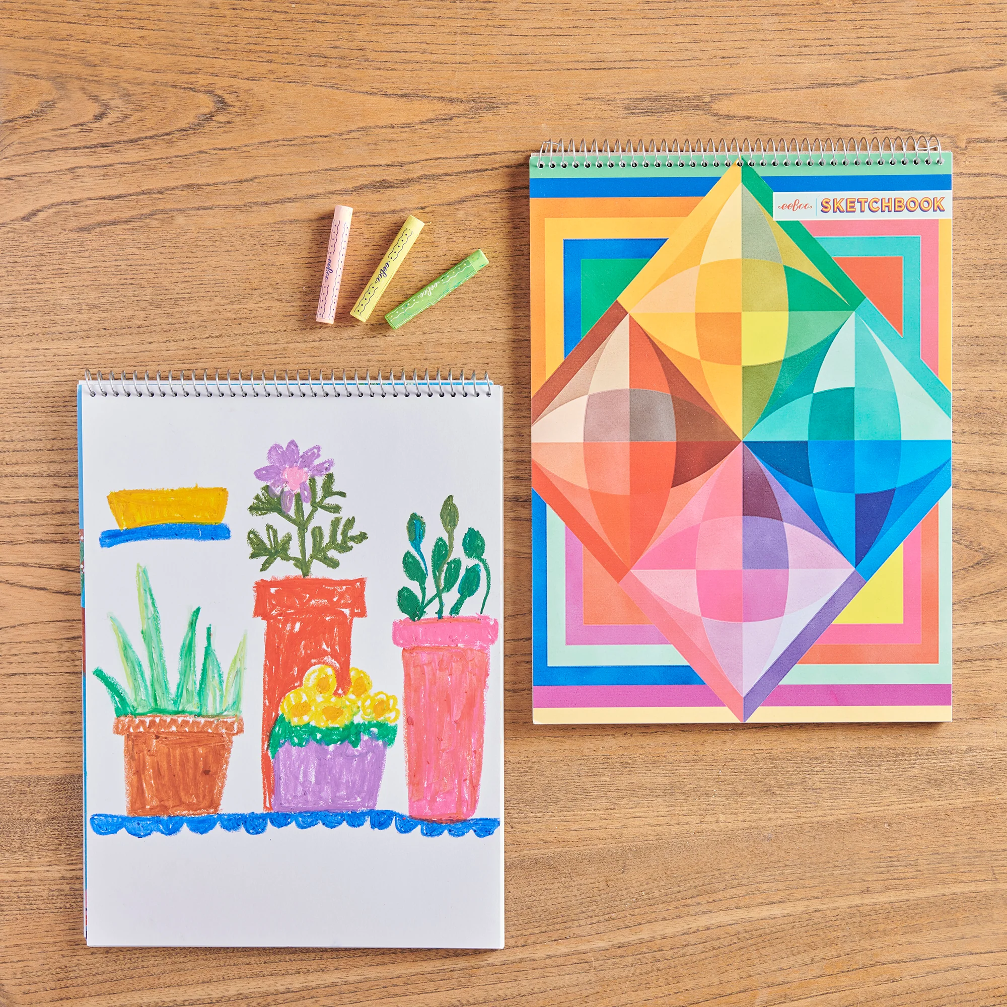 eeBoo Rainbow Colors Sketchbook - Spiral Bound Drawing Pad - Image 5