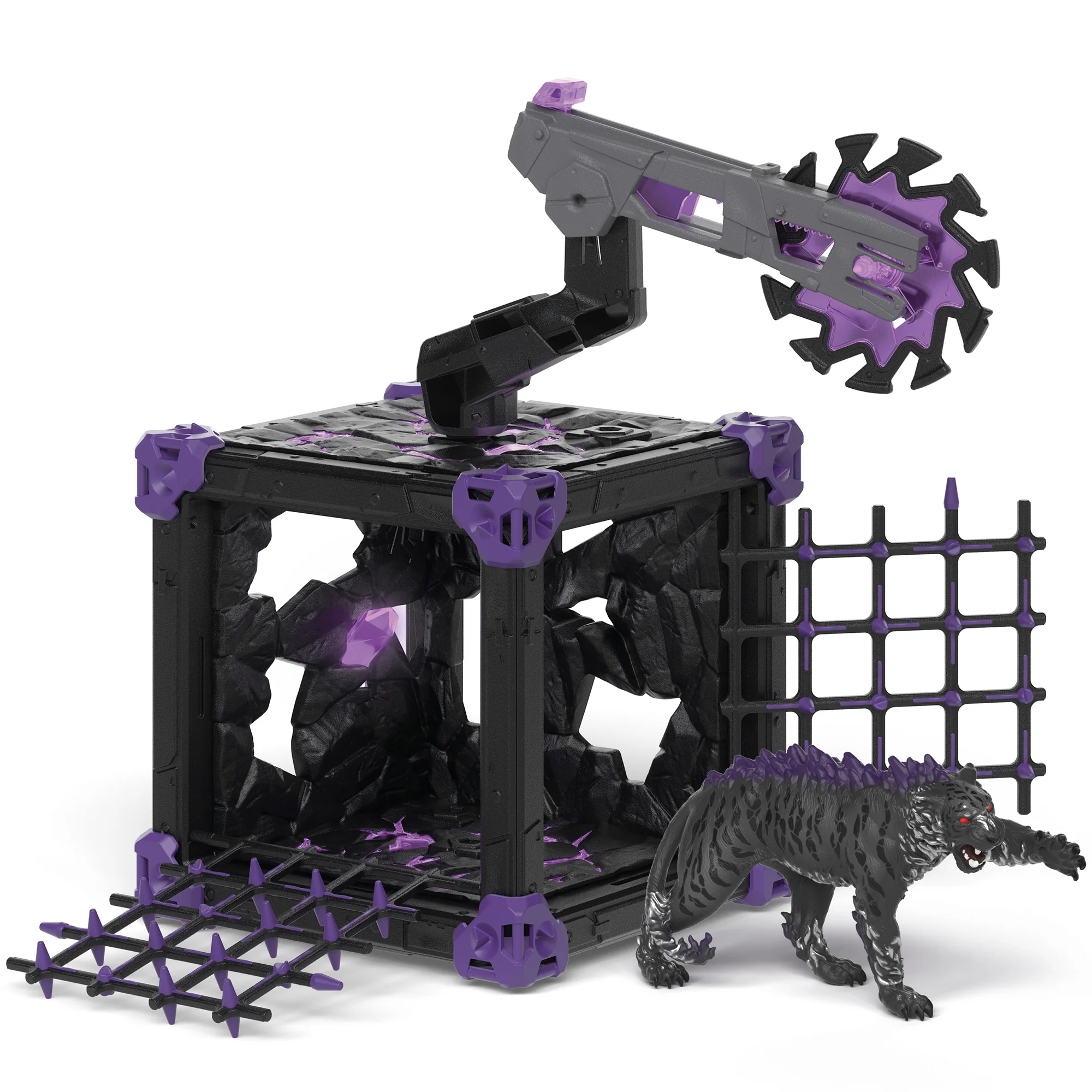 Schleich Eldrador Creatures BattleCave Shadow Tiger 27-Piece Playset