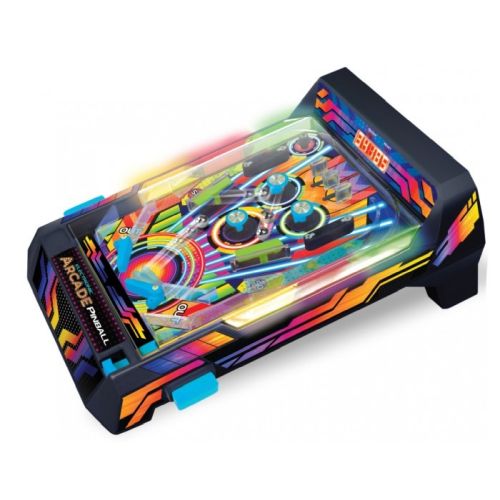 Neon Series Electronic Arcade Pinball Game with LED Lights and Vibrating Bumpers - Image 5