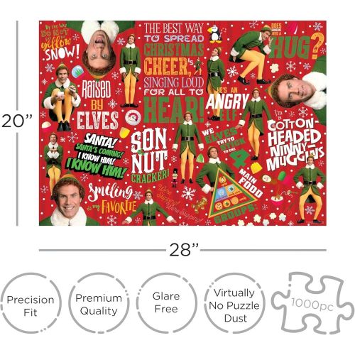 Elf Christmas Cheer Festive Jigsaw Puzzle - 1000 pc - Image 5