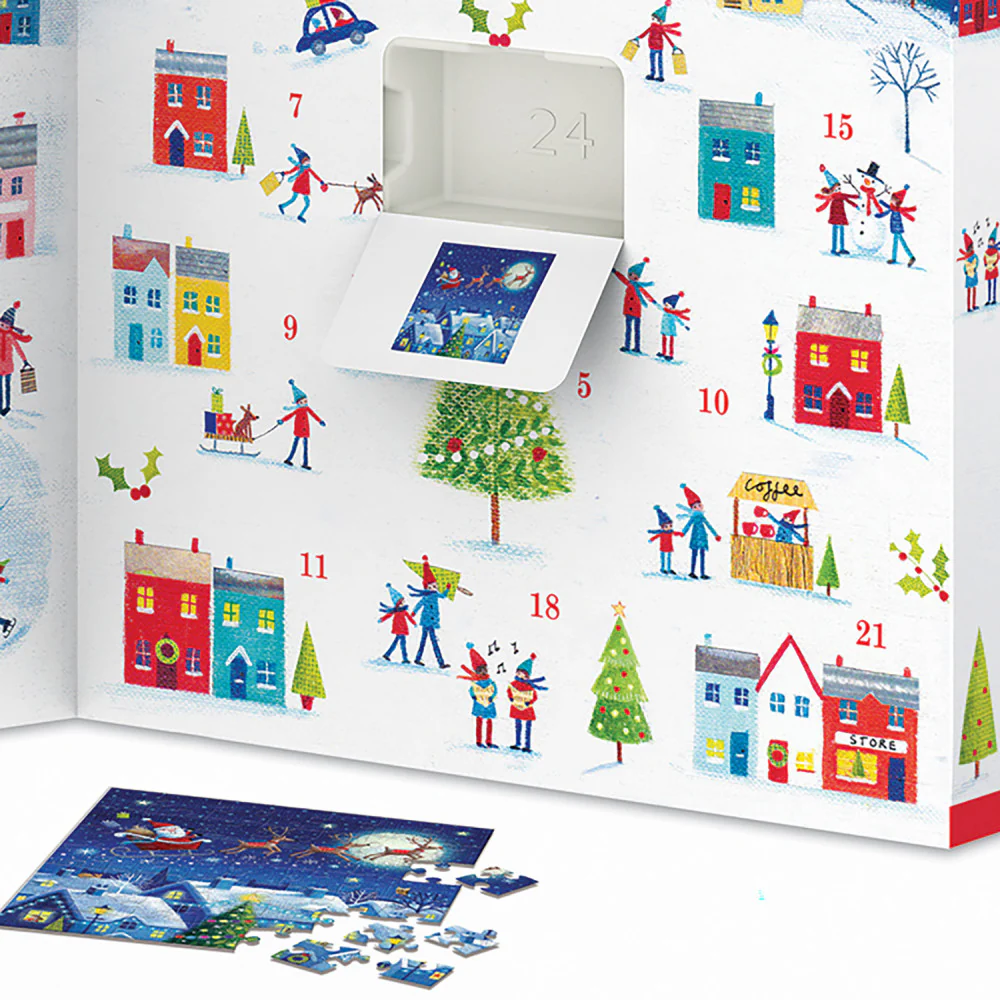 Eurographics Christmas Town 24-Pack Puzzle Advent Calendar - 1200 pc - Image 5