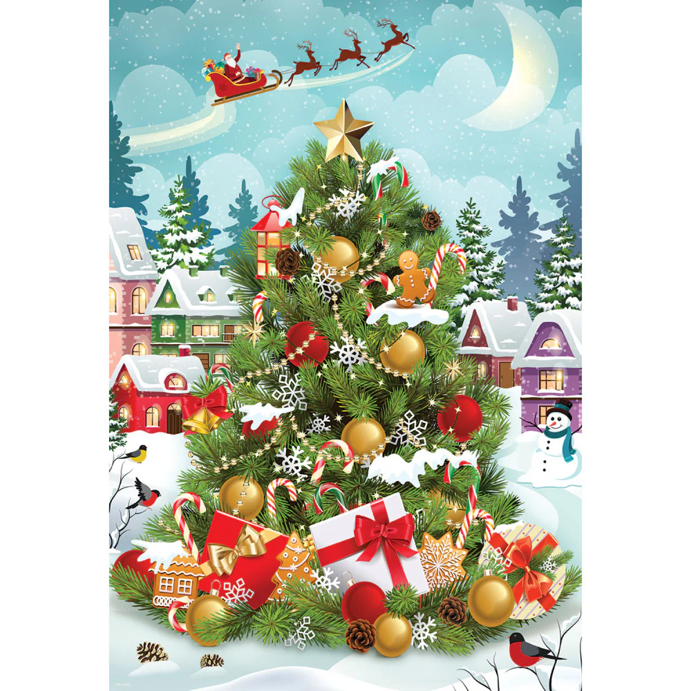 Eurographics Christmas Tree 550-Piece Jigsaw Puzzle in Collectible Tin - Image 3