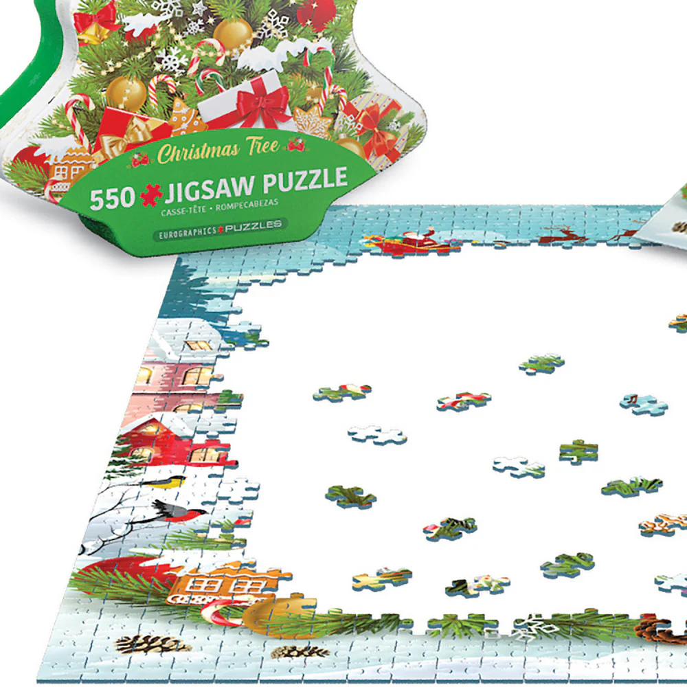 Eurographics Christmas Tree 550-Piece Jigsaw Puzzle in Collectible Tin - Image 4