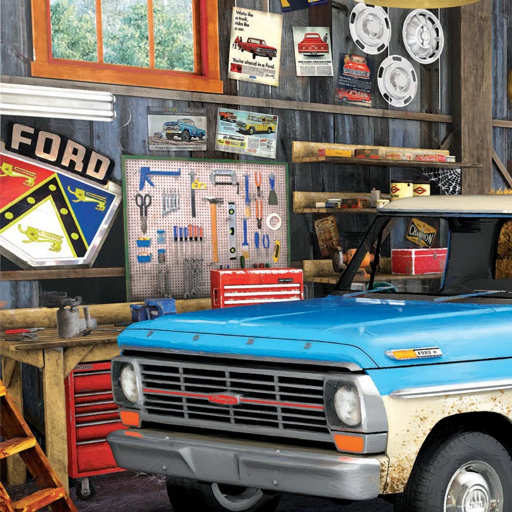 Eurographics 1967 Ford Pick-Up Truck Puzzle - 550 pc Tin Edition - Image 5