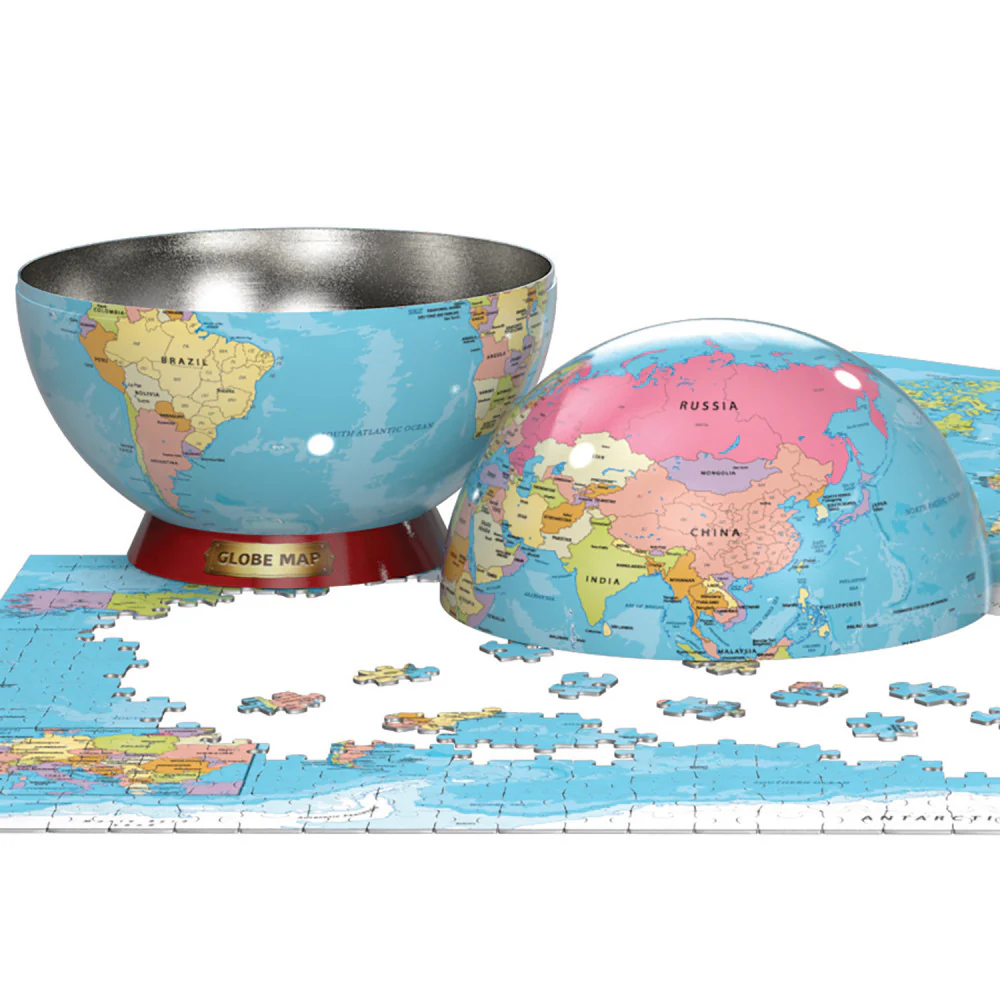 Eurographics World Map Jigsaw Puzzle in Decorative Tin - 550 Pieces - Image 4