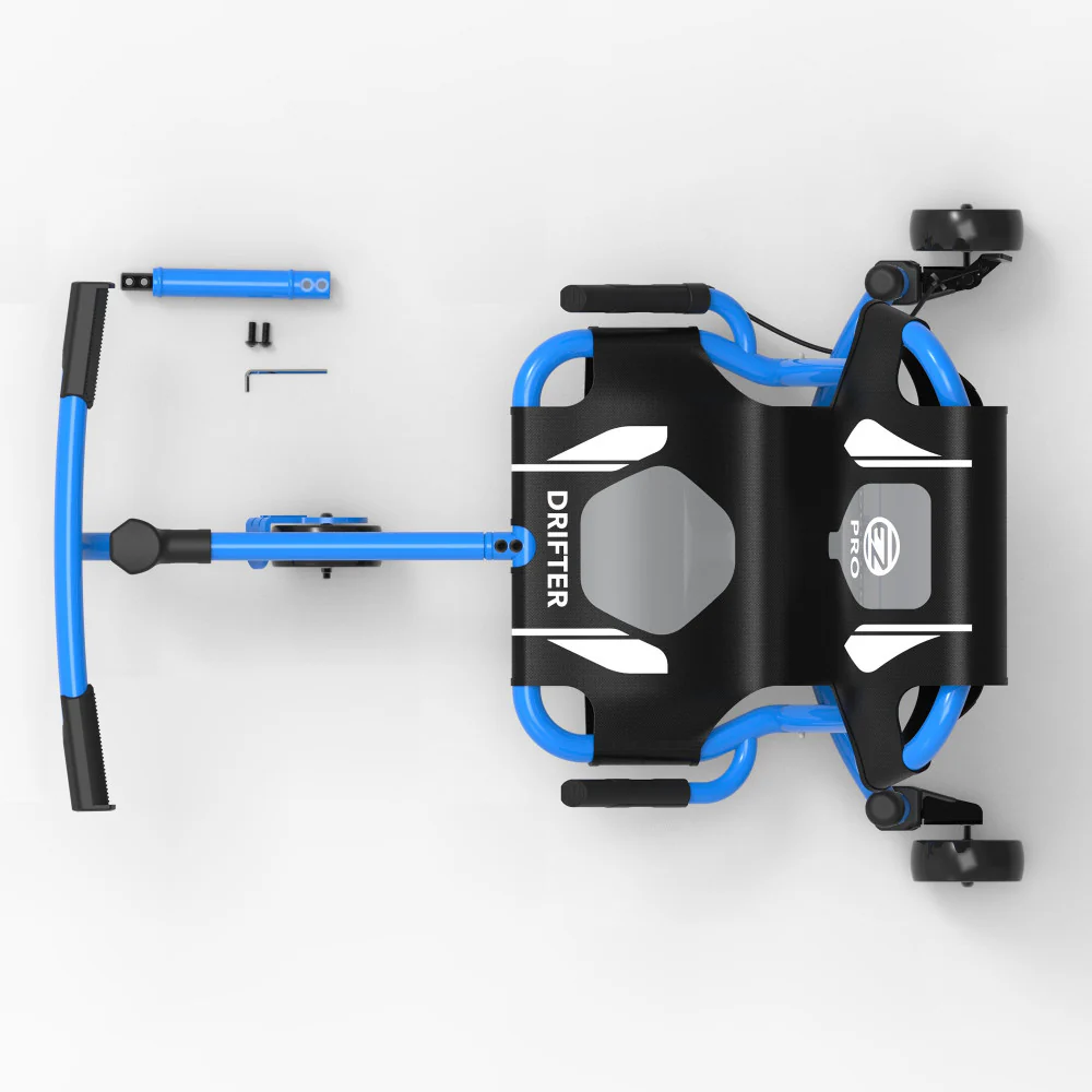 EzyRoller Drifter Pro X - Blue - High-Capacity Ride-On Scooter for All Ages - Image 3