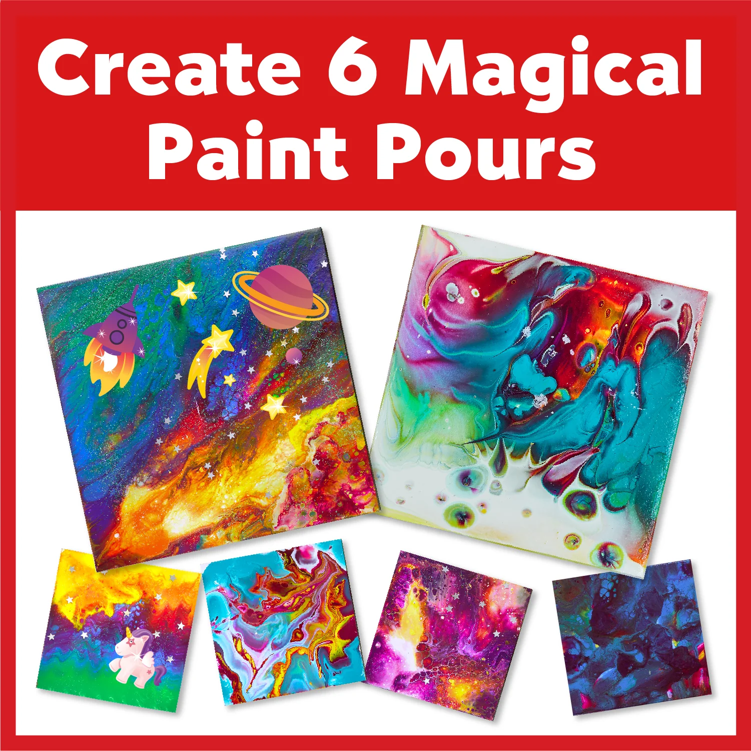 Faber-Castell Do Art Paint Pour Studio - Color Splash Kit - Image 2