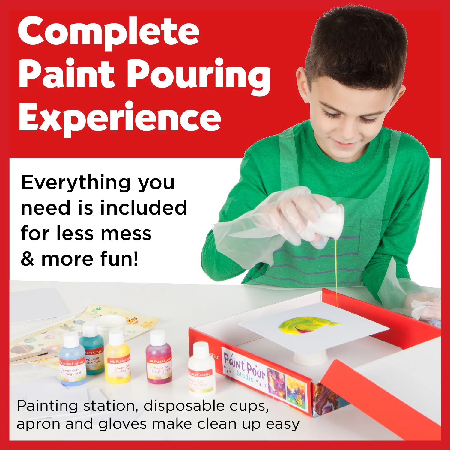 Faber-Castell Do Art Paint Pour Studio - Color Splash Kit - Image 3