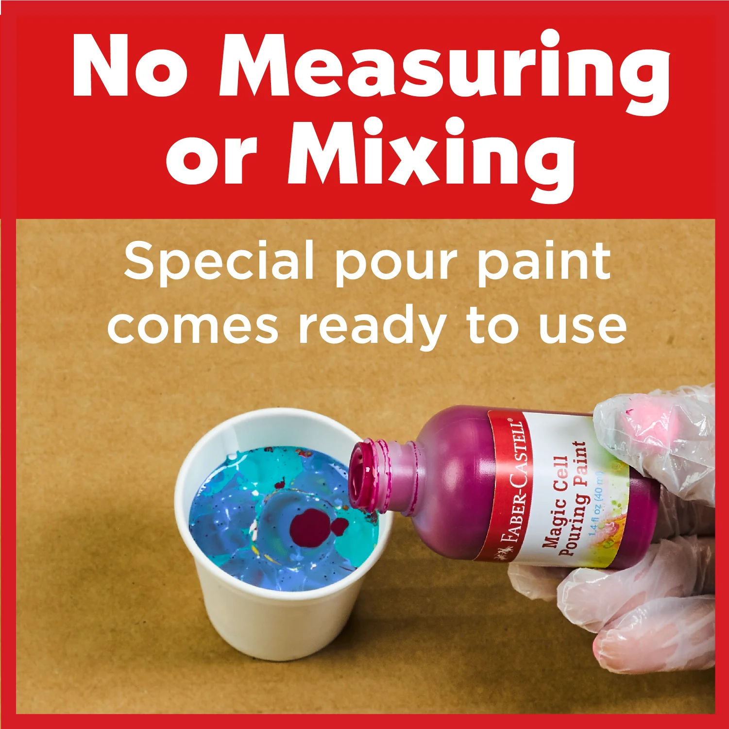 Faber-Castell Do Art Paint Pour Studio - Color Splash Kit - Image 4