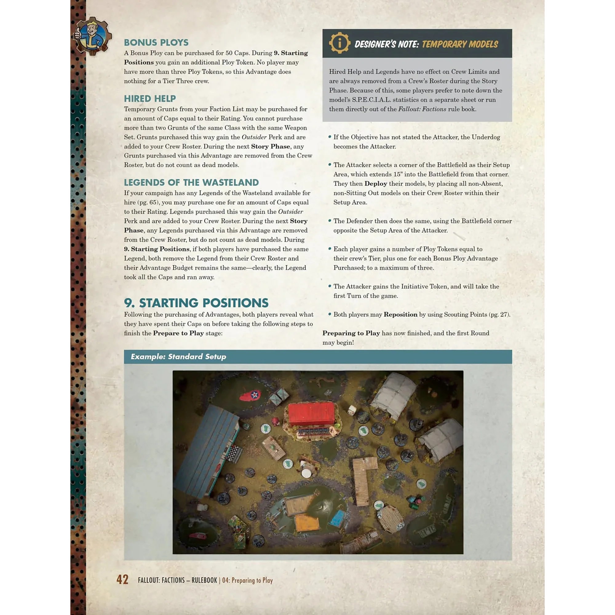 Fallout: Factions Core Rulebook Tabletop Strategy Game - Image 3