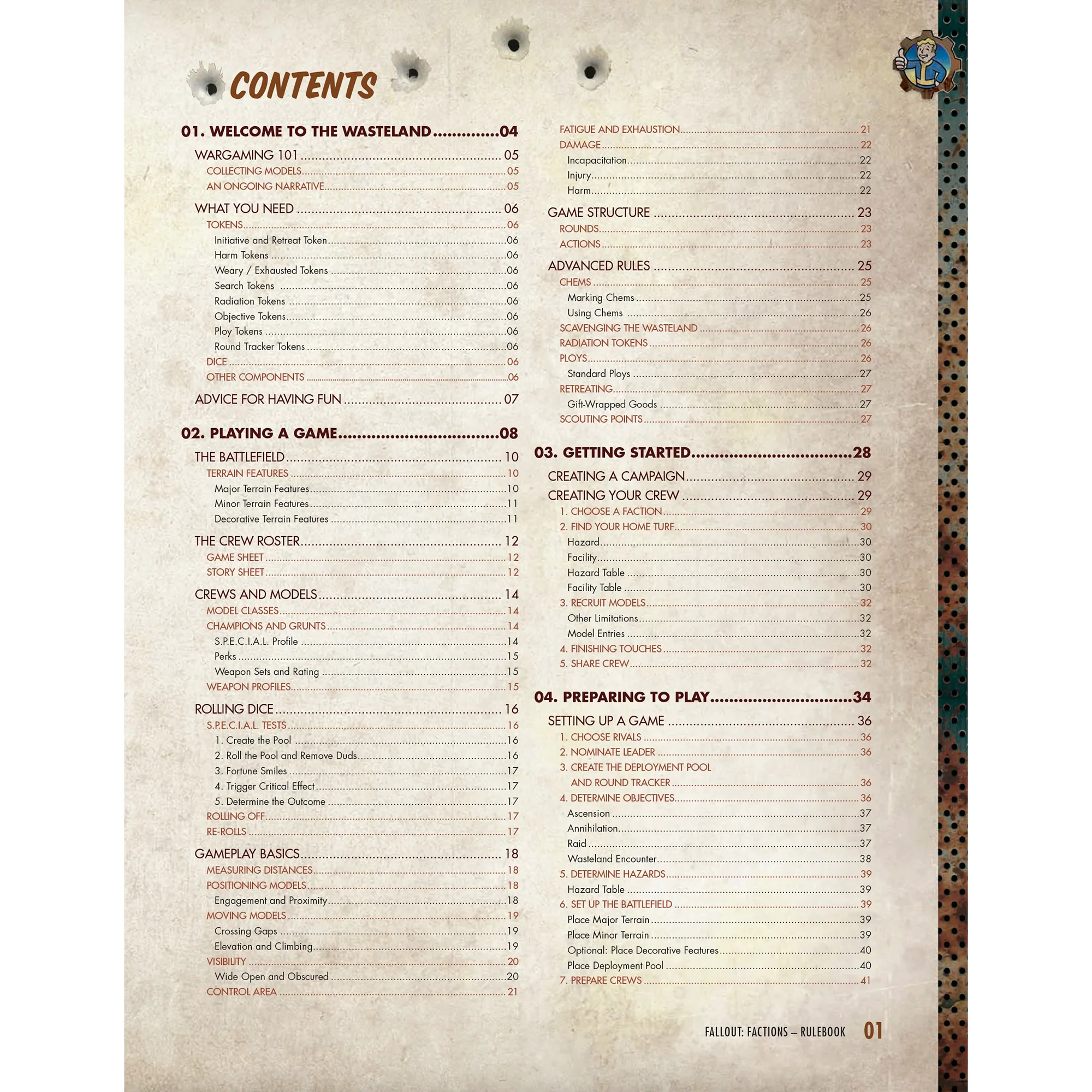 Fallout: Factions Core Rulebook Tabletop Strategy Game - Image 4