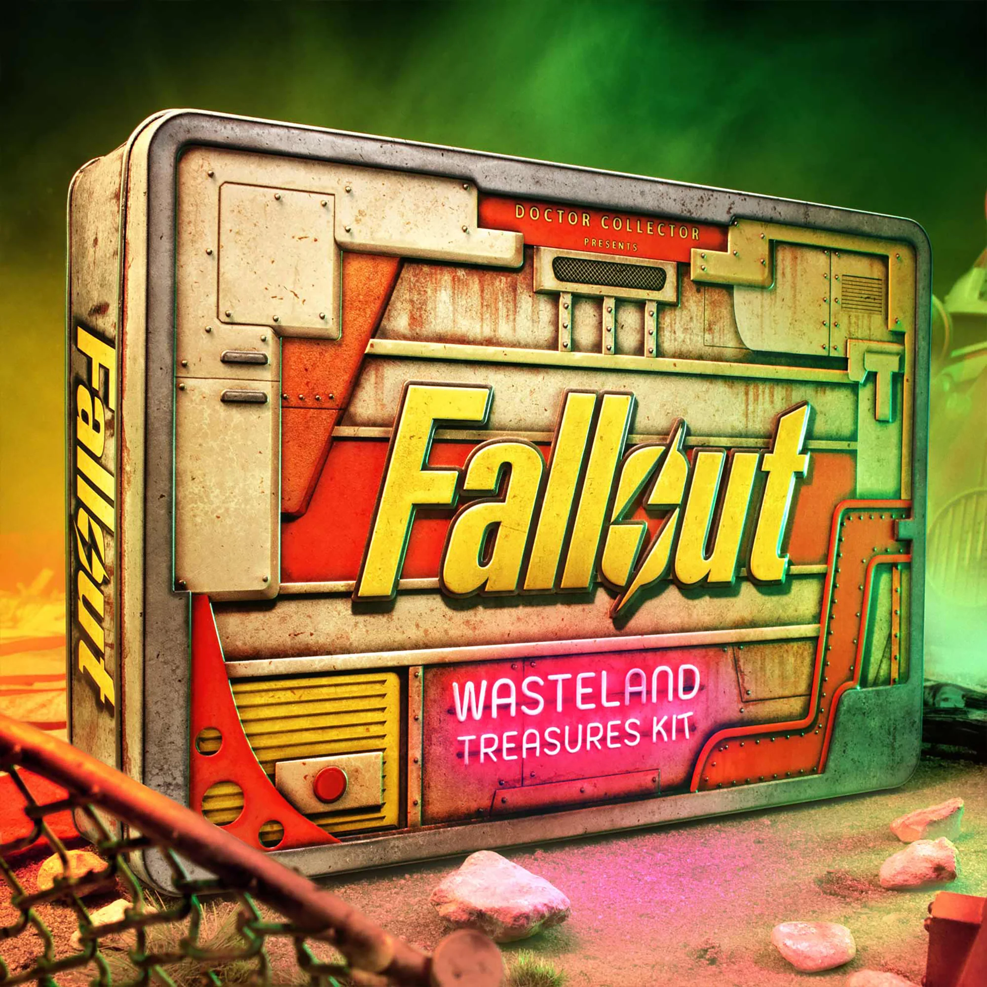 Doctor Collector Fallout Wasteland Treasures Collectible Replica Kit With Premium Tin Box - Image 3