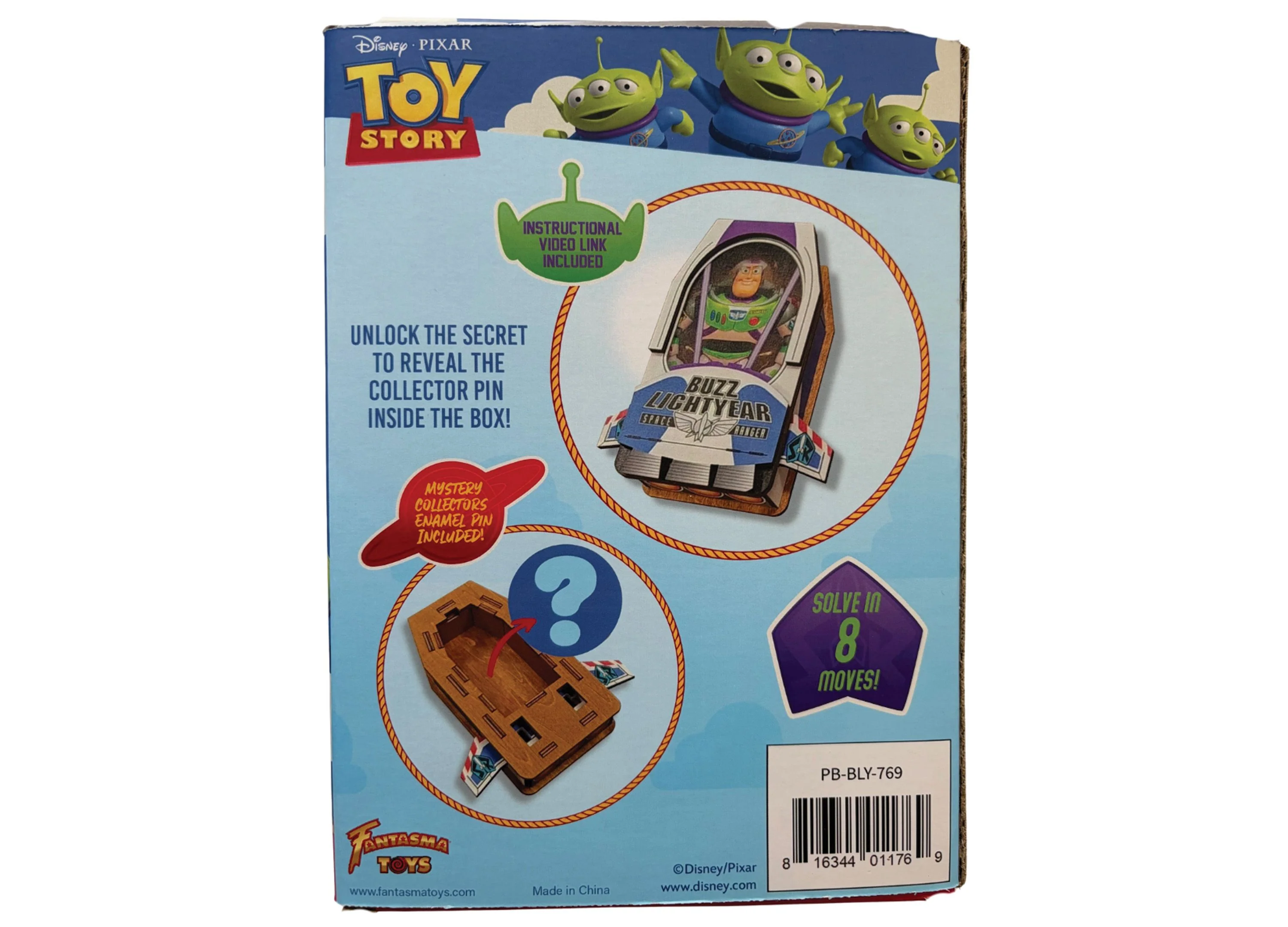 Fantasma Disney Toy Story Buzz Lightyear Spaceship Wooden Puzzle Box - Image 3