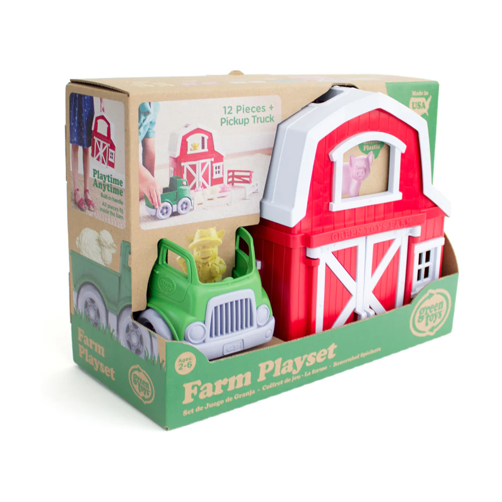 Green Toys Eco-Friendly Farm Playset with Recycled Plastic - Image 2
