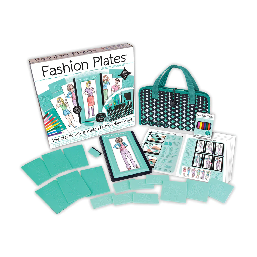 Fashion Plates Deluxe Design Set - Creative Drawing Kit for Kids - Image 4