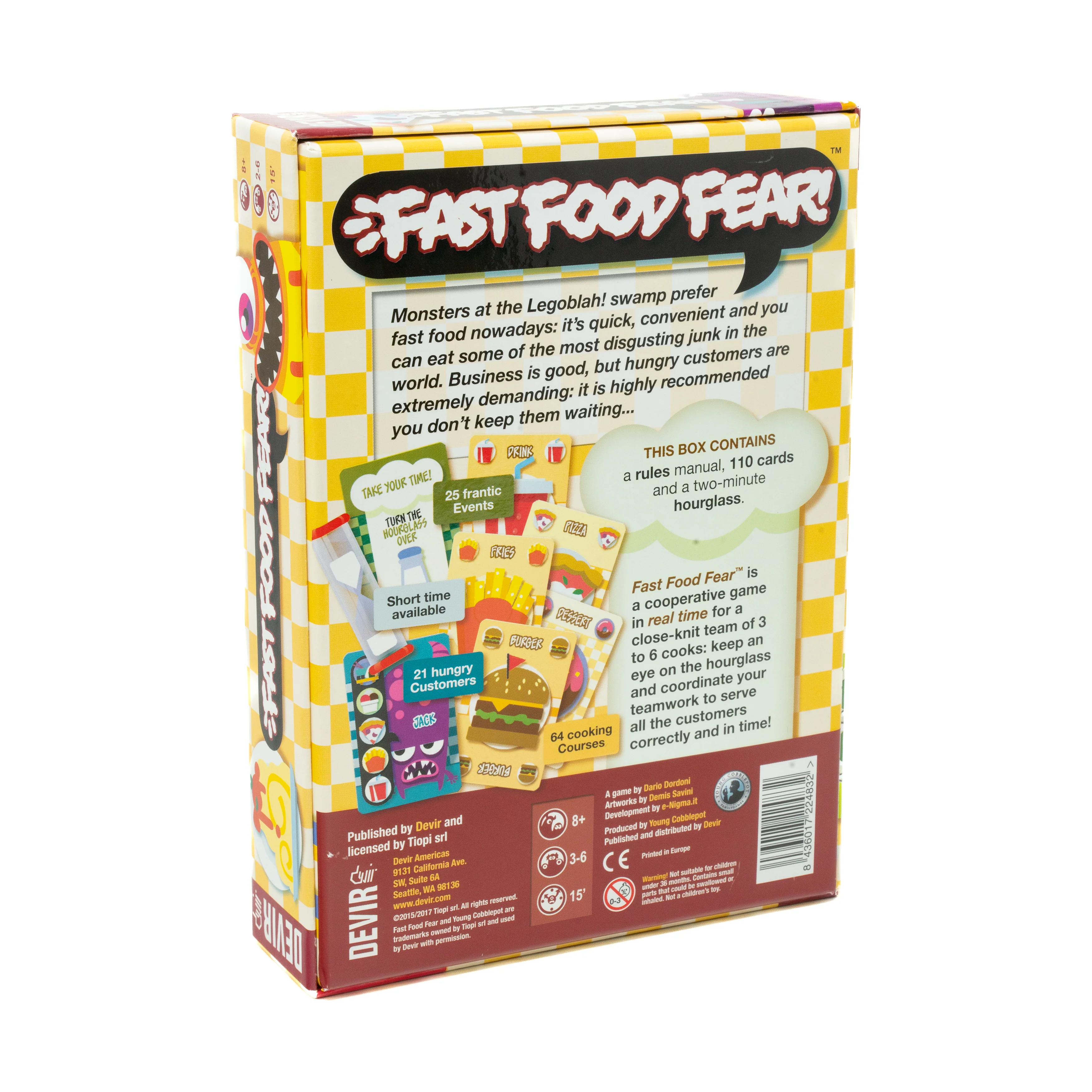 Fast Food Fear! Monster Time-Pressure Board Game - Image 2