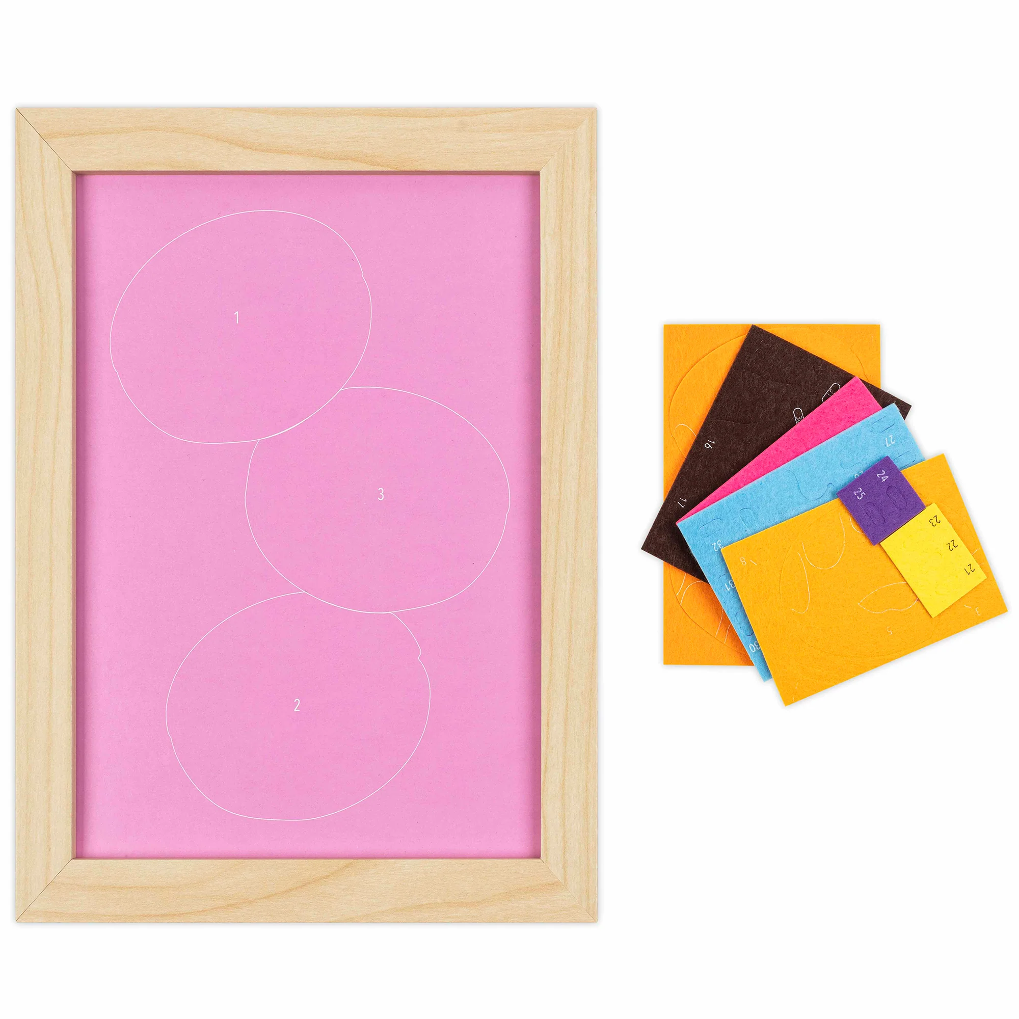 Felt Art Sweet Donuts Peel And Stick Craft Kit With 32 Pieces - Image 3