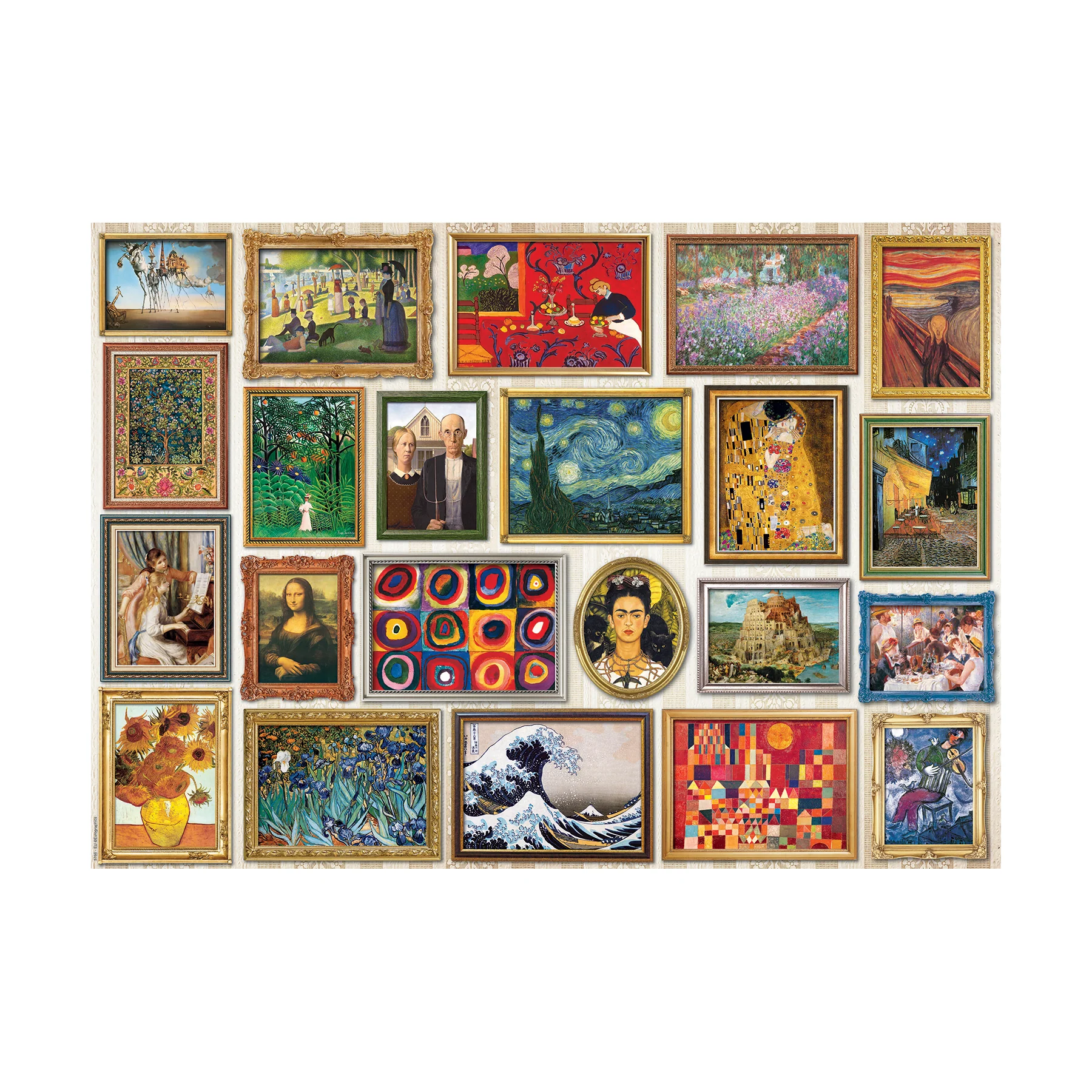 Gallery of Classics 1000-Piece Jigsaw Puzzle - Fine Art Masterpieces - Image 2