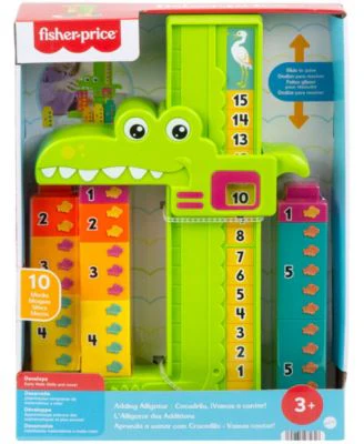 Fisher-Price Adding Alligator - Educational Toy Stacking Blocks - 10 Pieces - Image 4