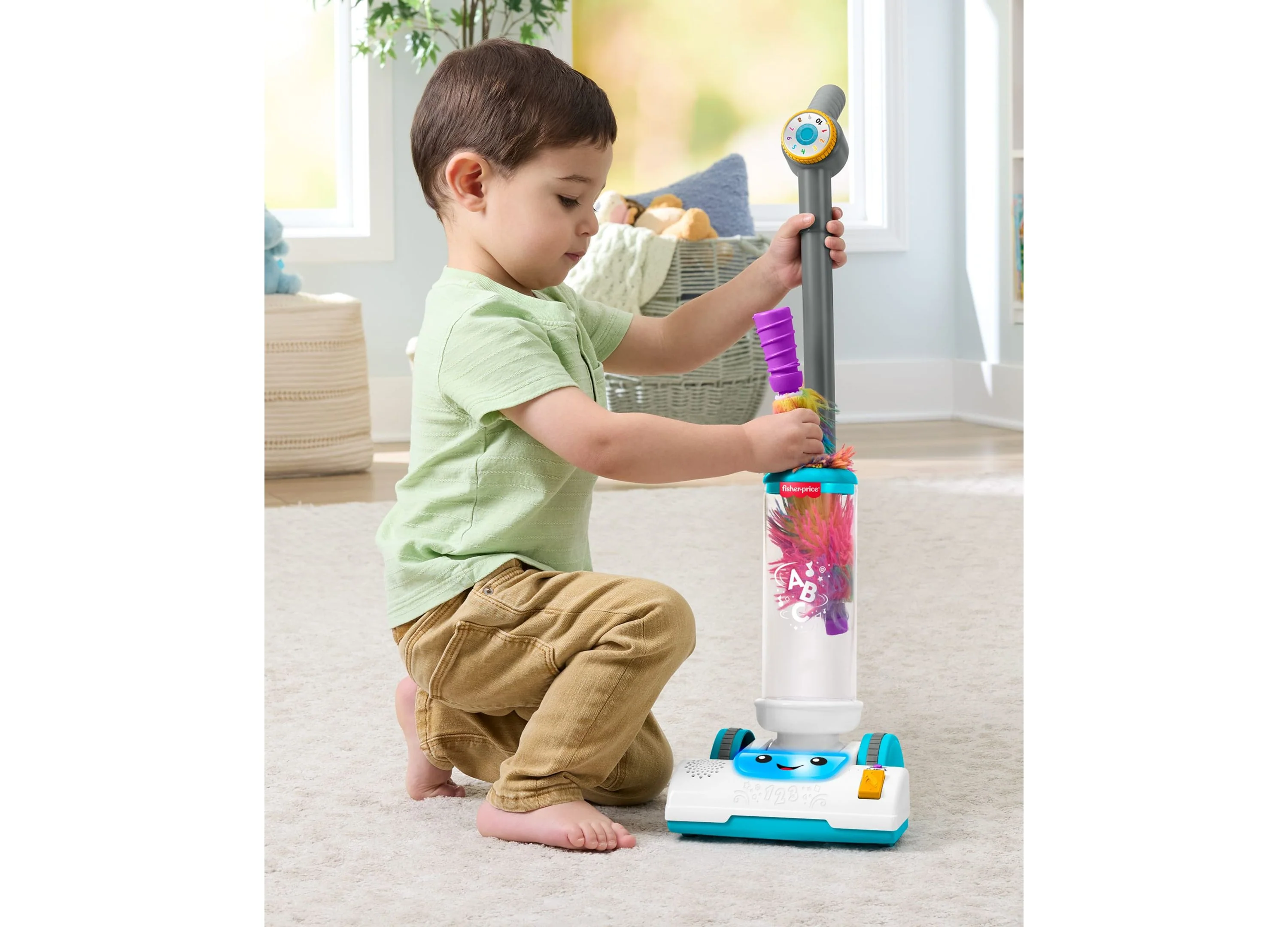 Fisher-Price Laugh & Learn - 2-in-1 Vacuum - Learning Toy for Toddlers - Image 6