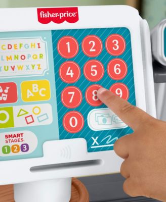 Fisher Price Laugh and Learn Count and Shop Cash Register Interactive Toddler Toy, 20 Pieces - Image 6