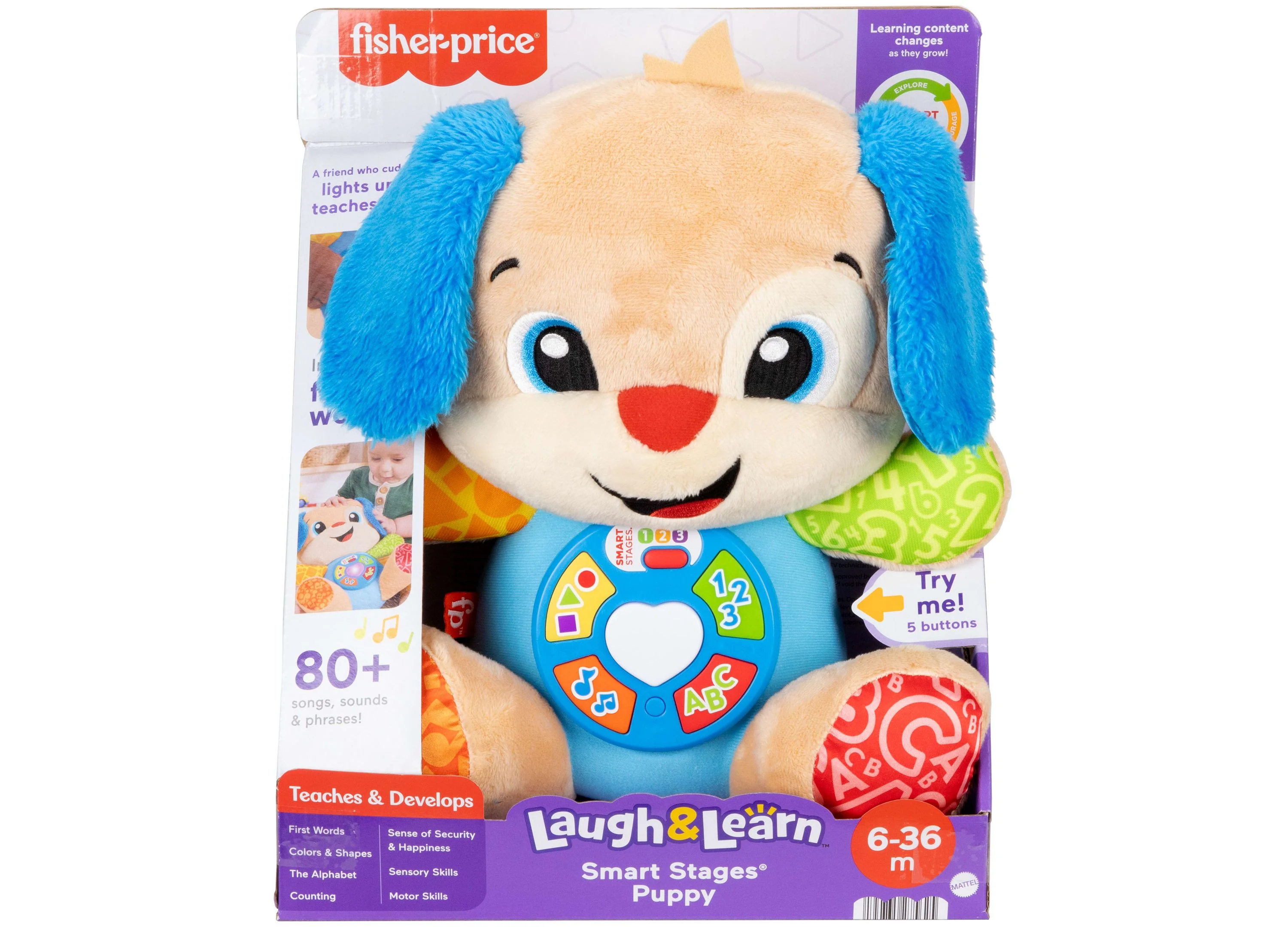 Fisher-Price Laugh and Learn Smart Stages Puppy with Musical Learning - Image 6