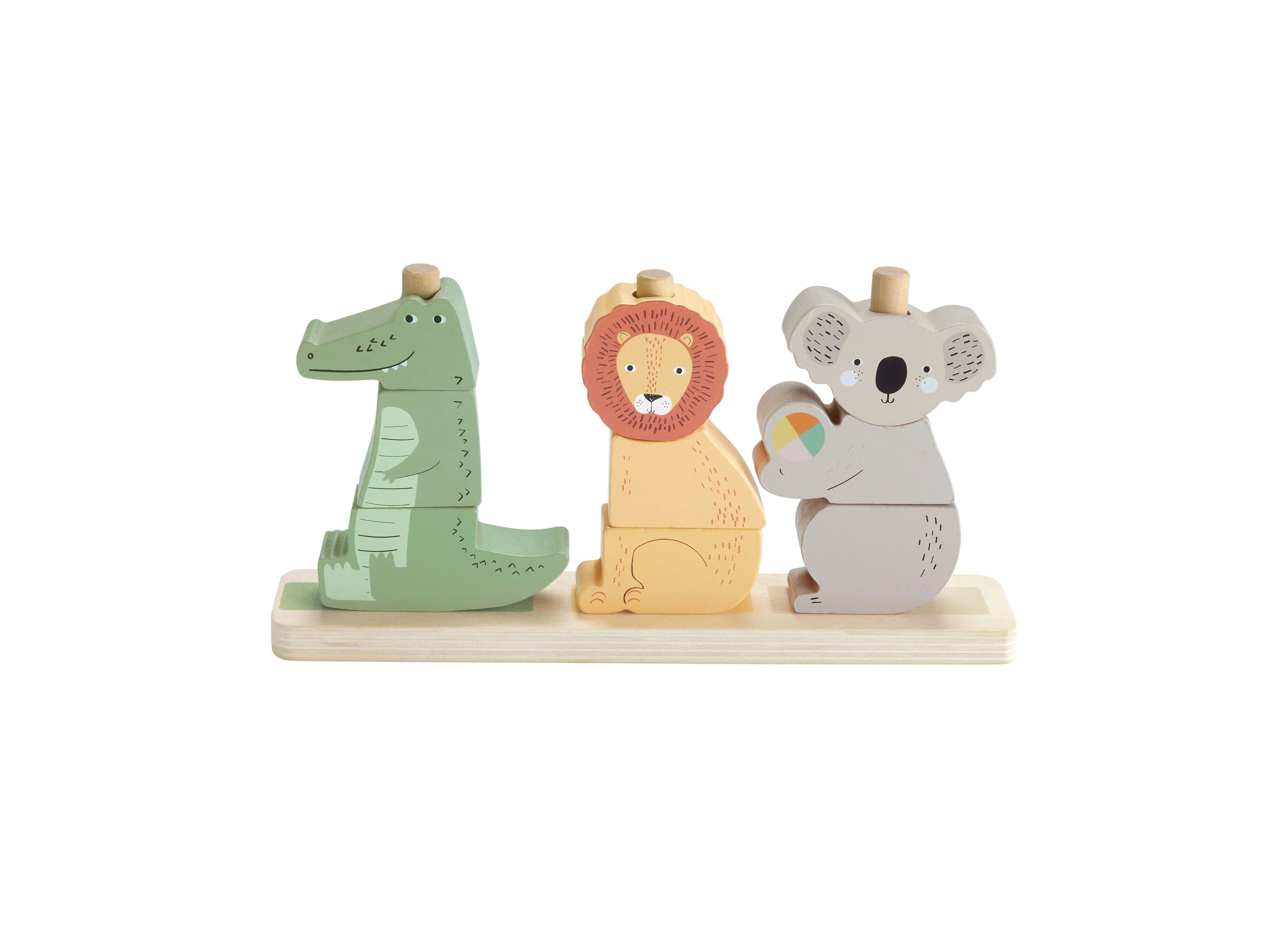 Fisher-Price Wooden Stack & Sort Animals – Eco-Friendly Toddler Toy - Image 5