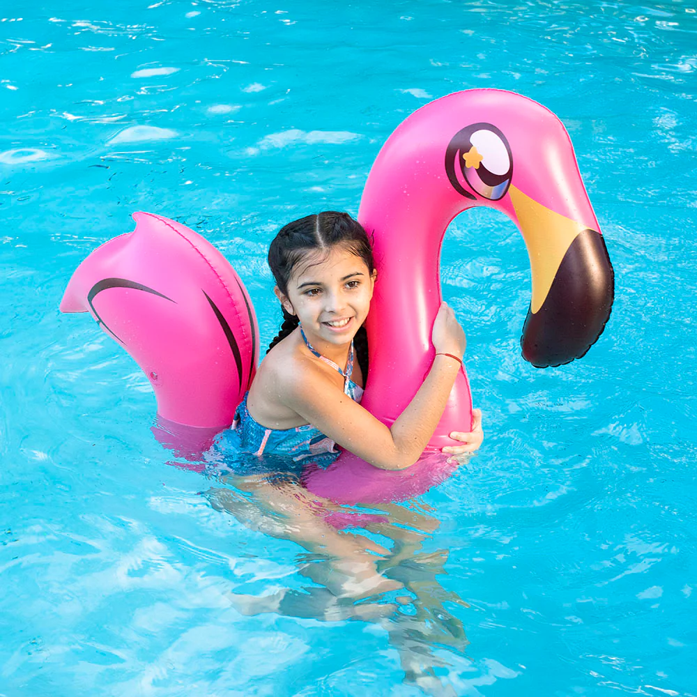 PoolCandy Vibrant Flamingo Ride-On Noodle Float - Image 3