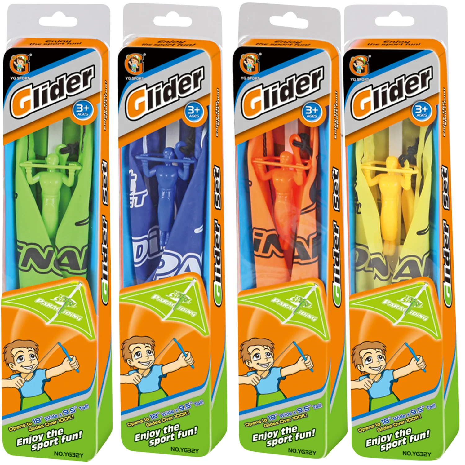 Sky-High Adventure Glider 4pk - Multicolor Parachute Fun for Kids 3+ - Image 4