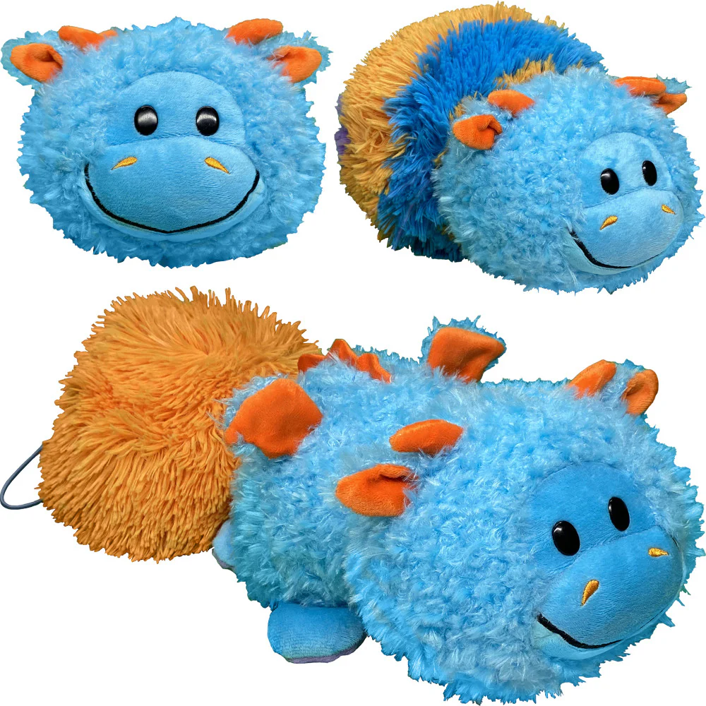 FlipaZoo Magic Tails 2-in-1 Plush - Blue Dragon to Purple Unicorn - Image 3