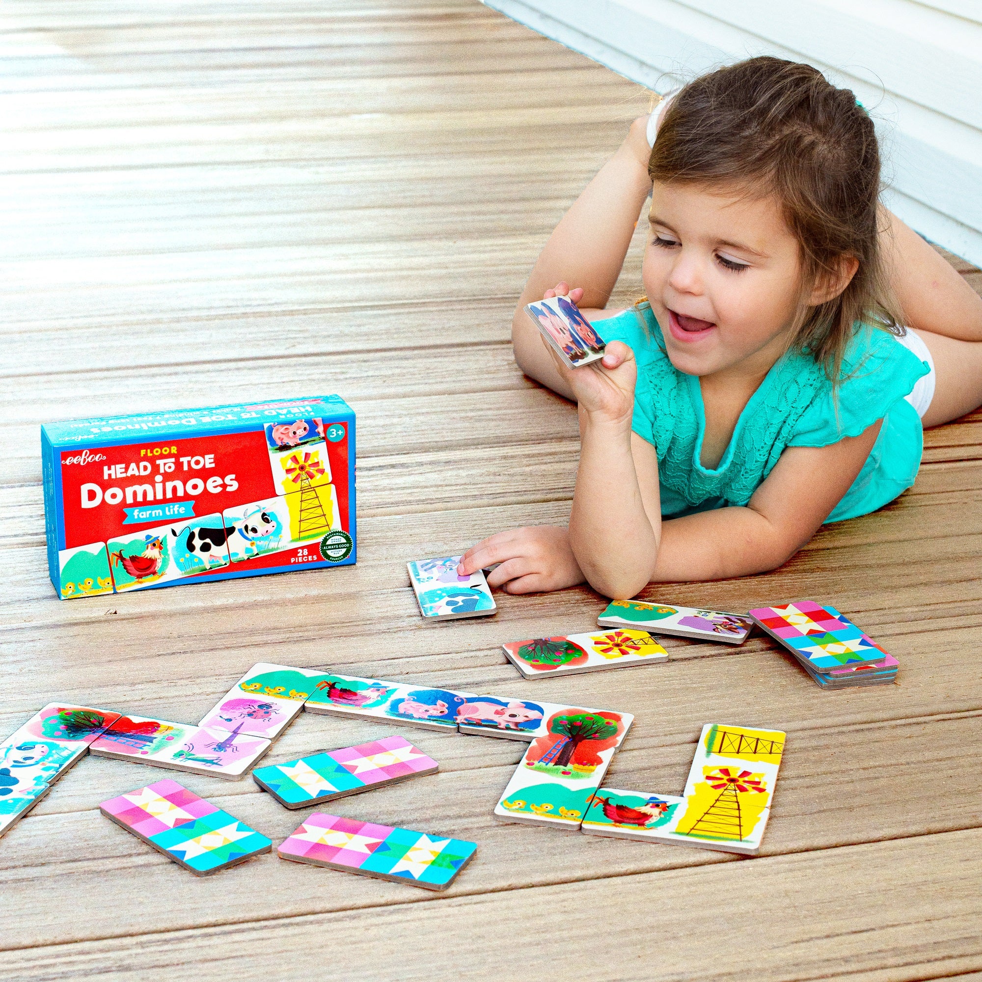 eeBoo Little Farm Head To Toe Dominoes Matching Game - Image 4