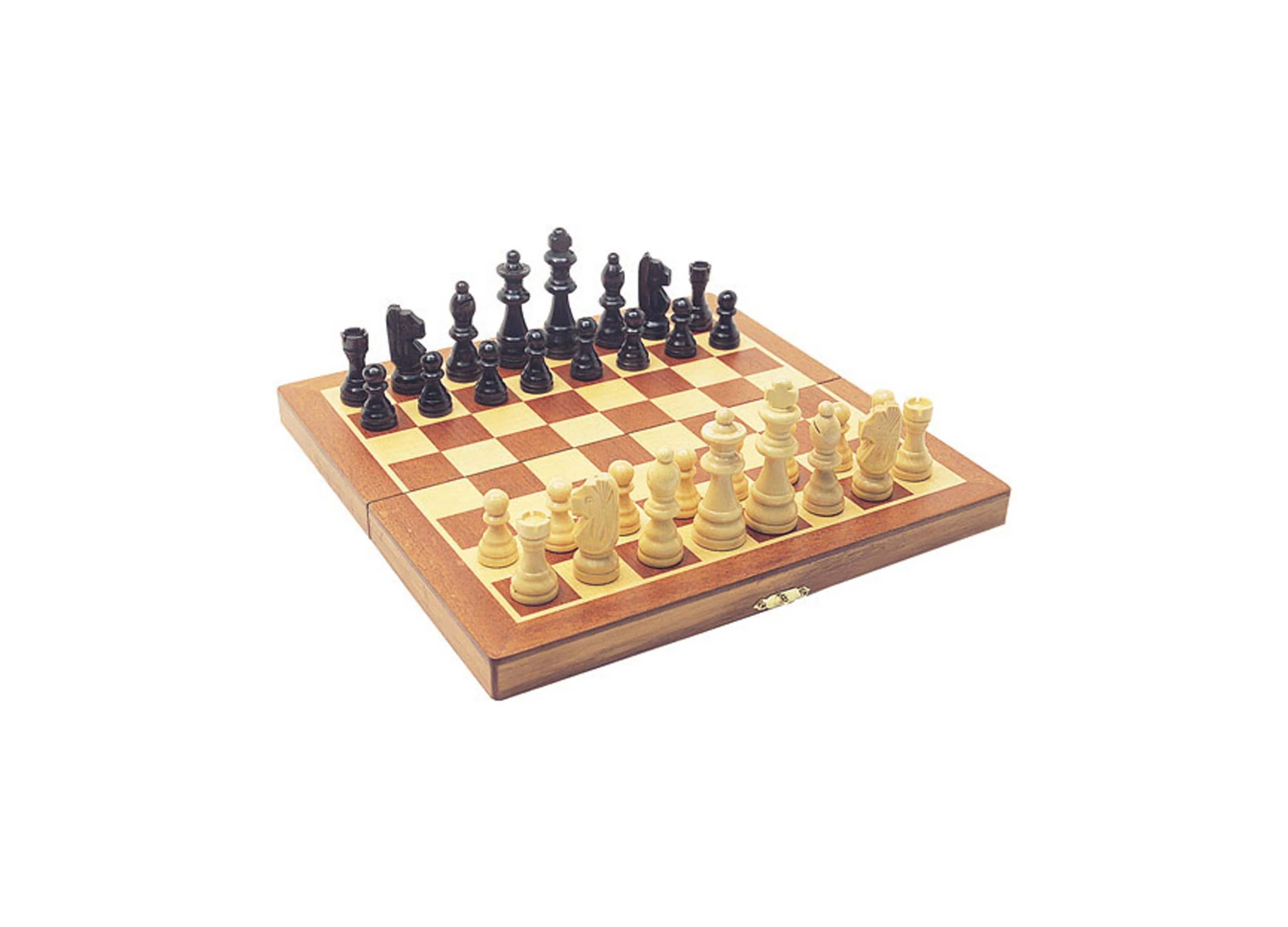 House of Marbles Classic Folding Wooden Chess Set - Image 2