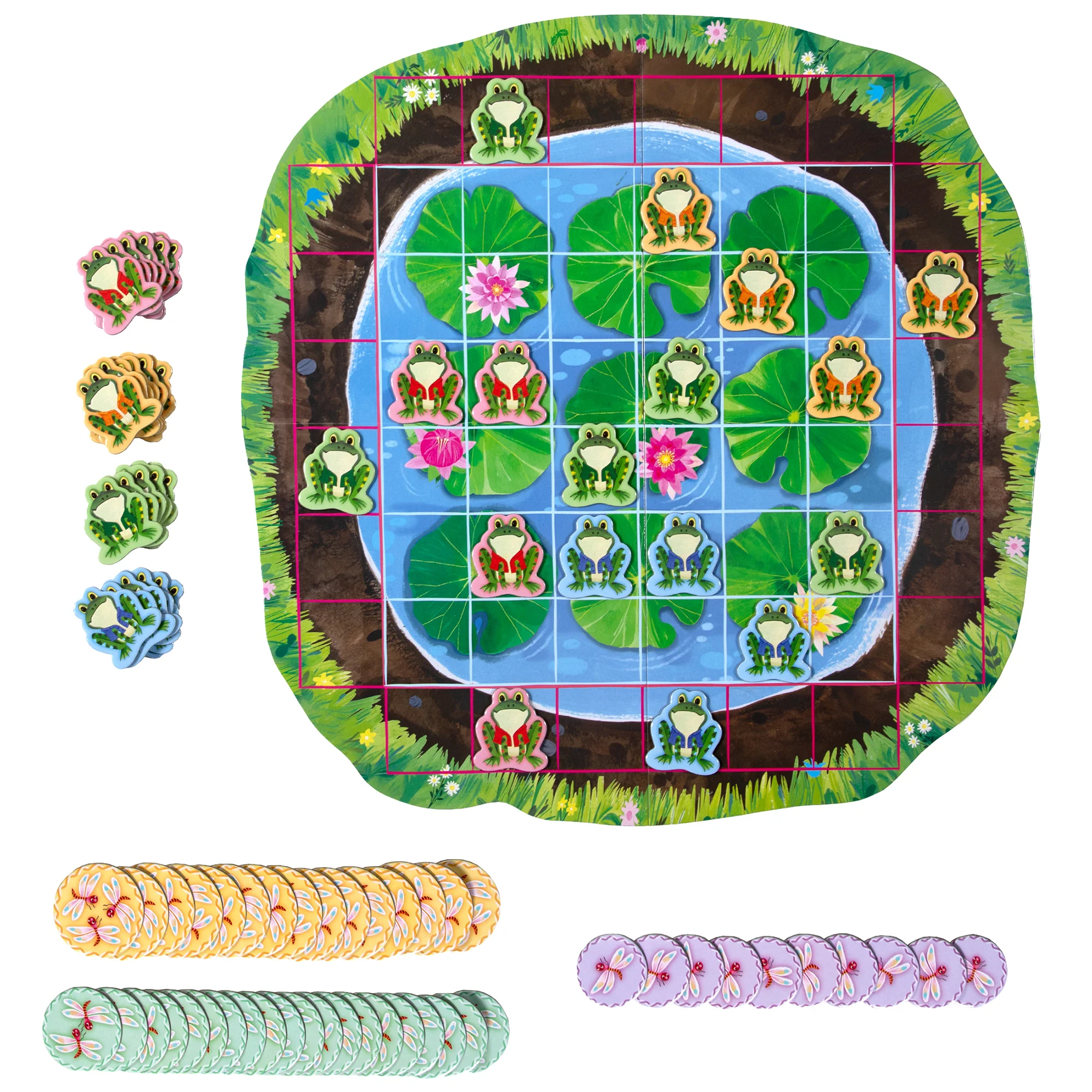 Frog Hopkins Board Game: Strategic Leap & Collect Fun - Image 2