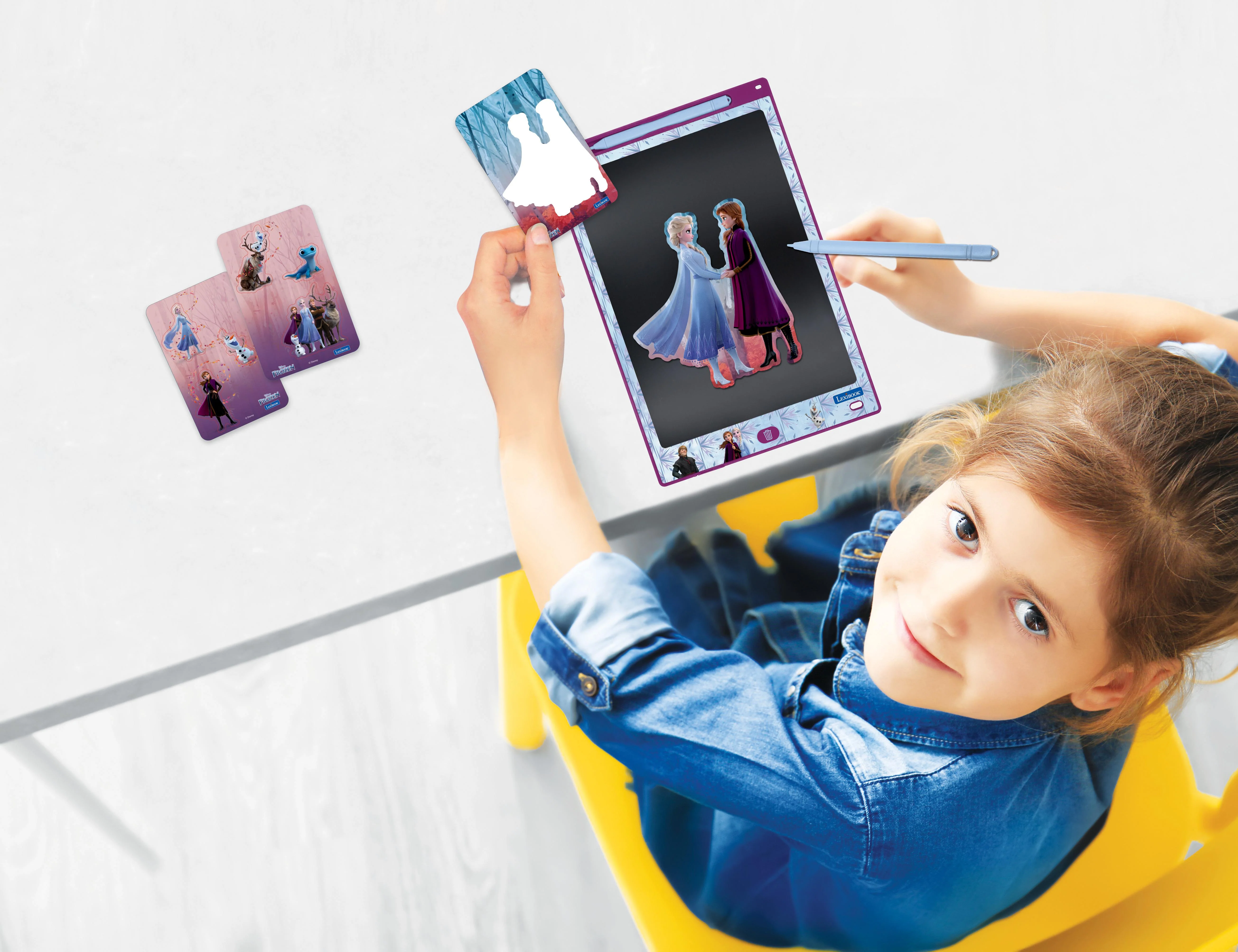ArtZone Multicolor 11'' E-Ink Learning Tablet with Stencils - Frozen Theme - Image 4