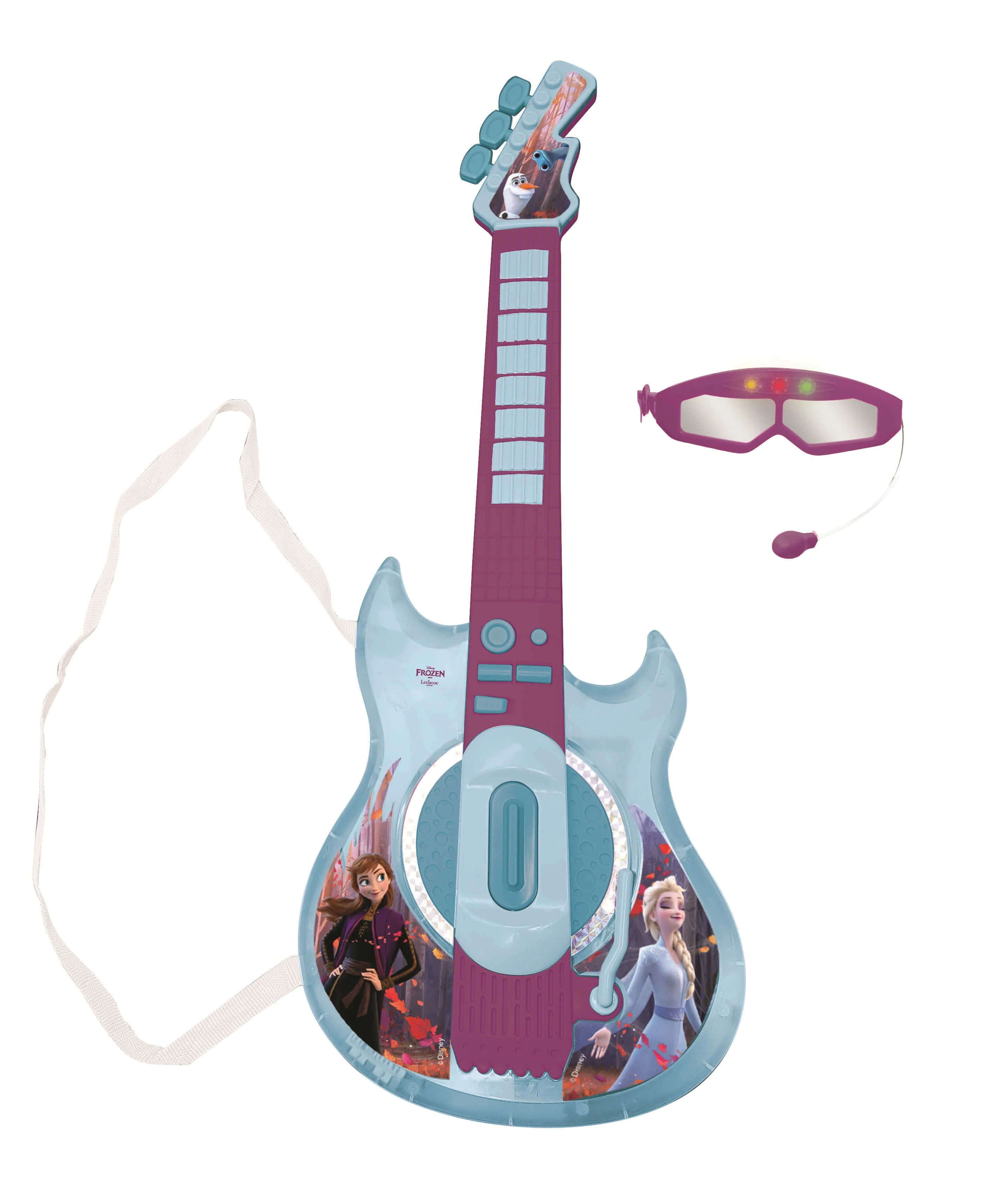 Frozen Electronic Lighting Guitar with Music and Microphone Feature - Image 3