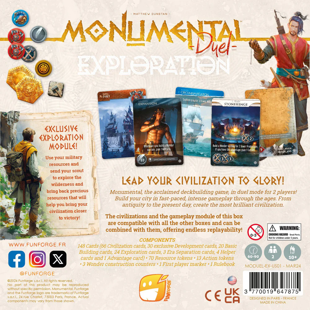 Funforge Monumental Duel: Master the Civilization Deck-Building Challenge - Image 2