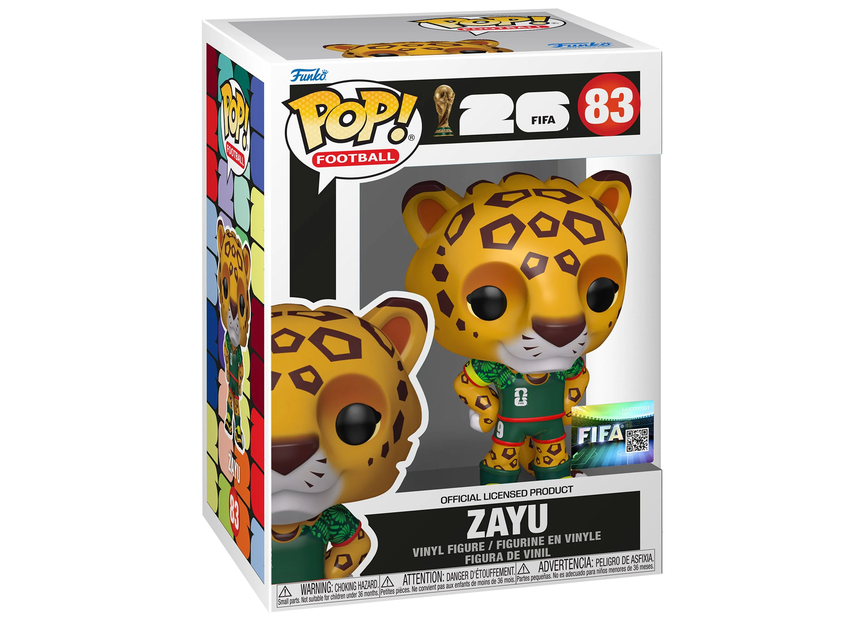 Funko POP FIFA World Cup 2026 Zayu Jaguar Mascot 3.8-Inch Vinyl Figure - Image 3