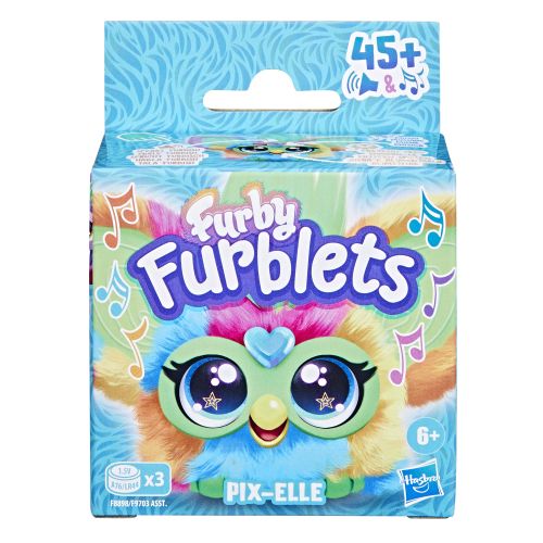Pix-Elle Furblet Game On Gamer with Pixelated Rainbow Fur and Keychain - Image 2
