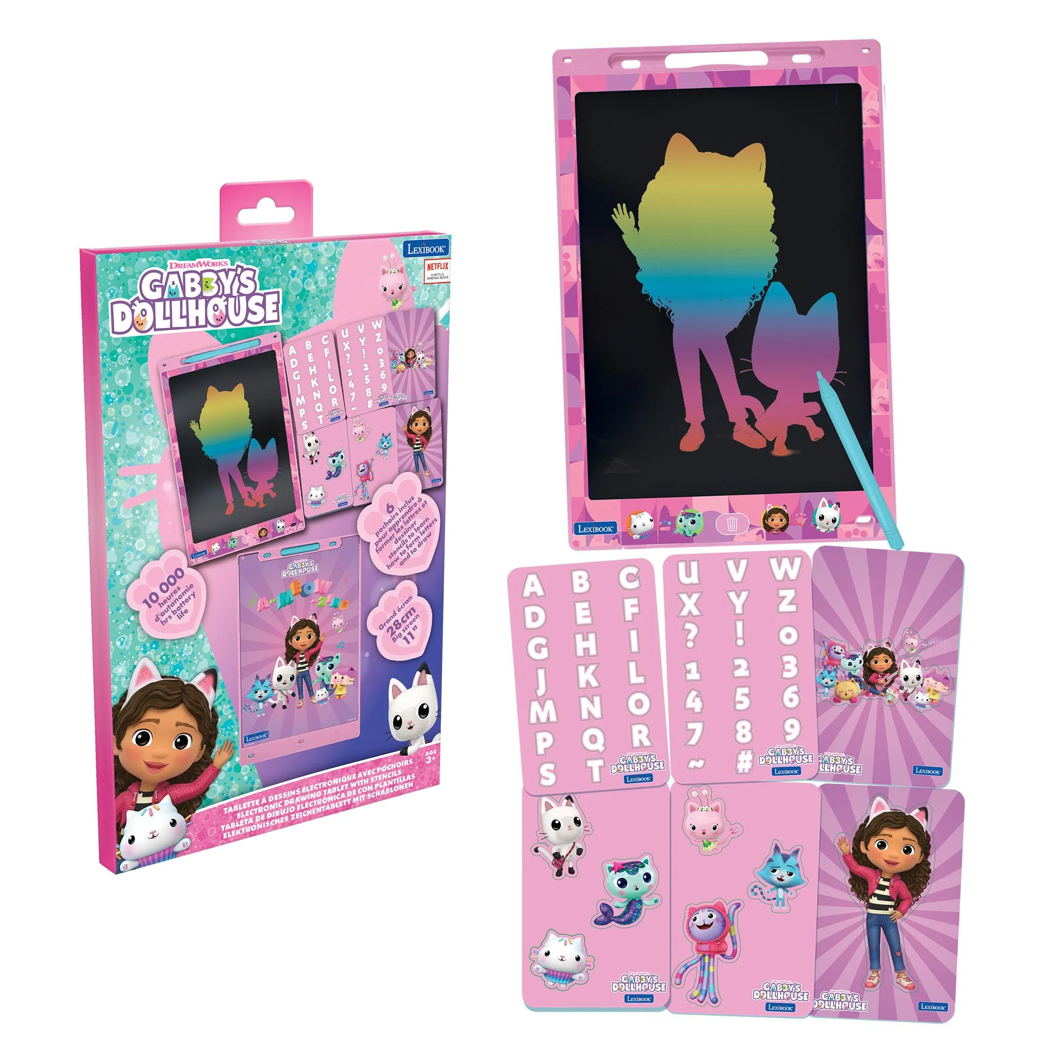 Lexibook Gabby's Dollhouse Magic Drawing Slate - Pink - Image 5