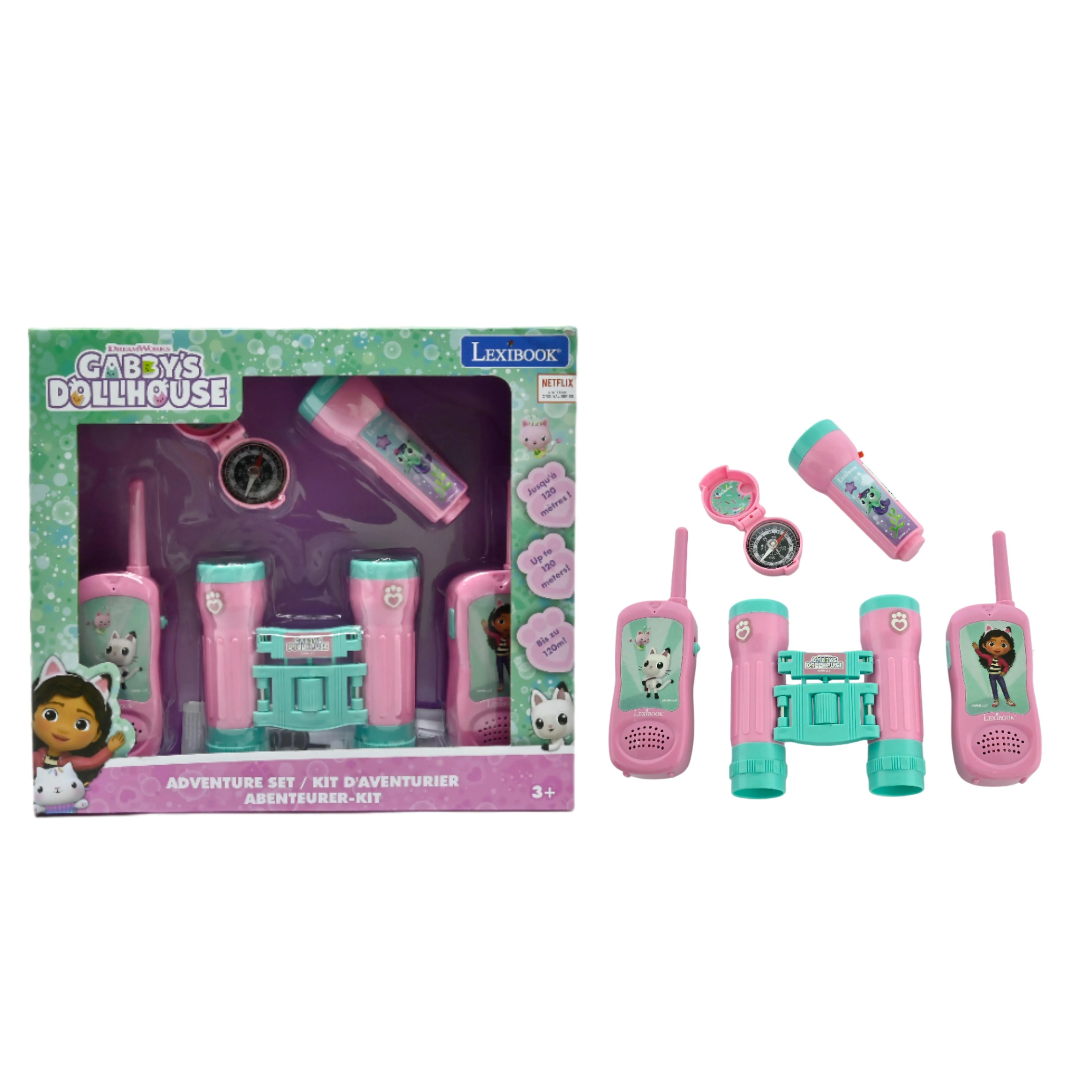 Gabby’s Dollhouse 5-Piece Adventure Play Set with Walkie Talkies - Image 5