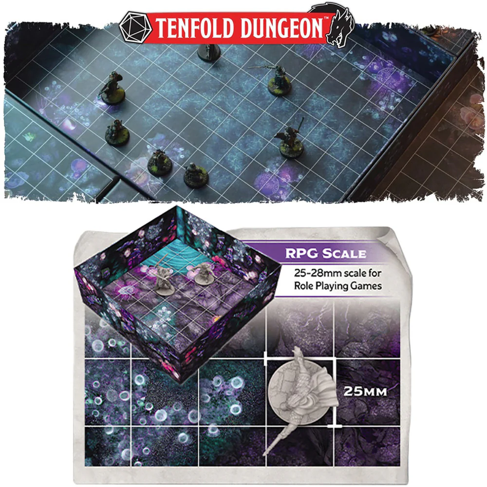 Gale Force 9 Tenfold Dungeon: The Underdark - 3D Modular RPG Terrain Set - Image 5