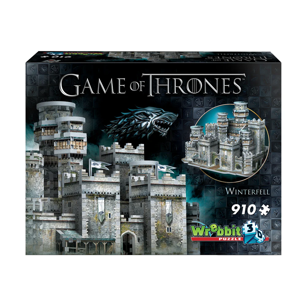 Wrebbit Game of Thrones Winterfell 3D Puzzle, 910 Pieces - Image 3