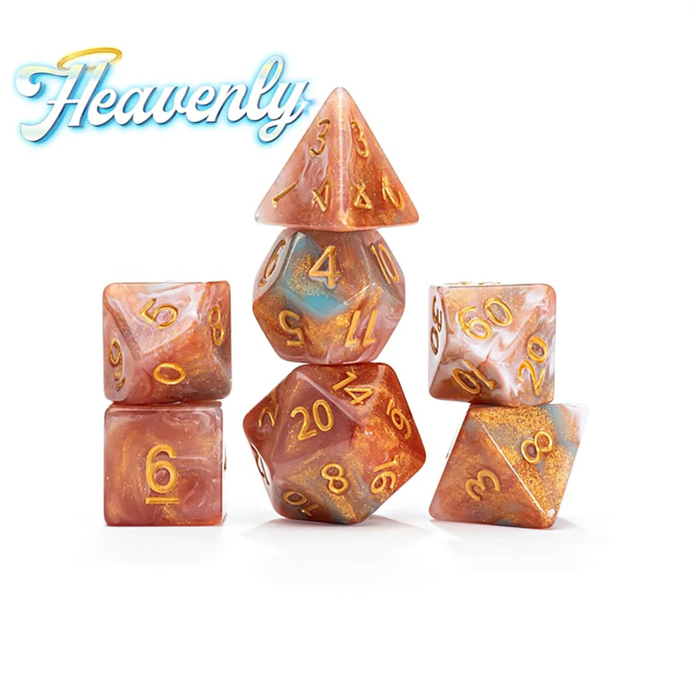 Gate Keeper Games Aether Dice: Heavenly 7pc RPG Set - Image 2